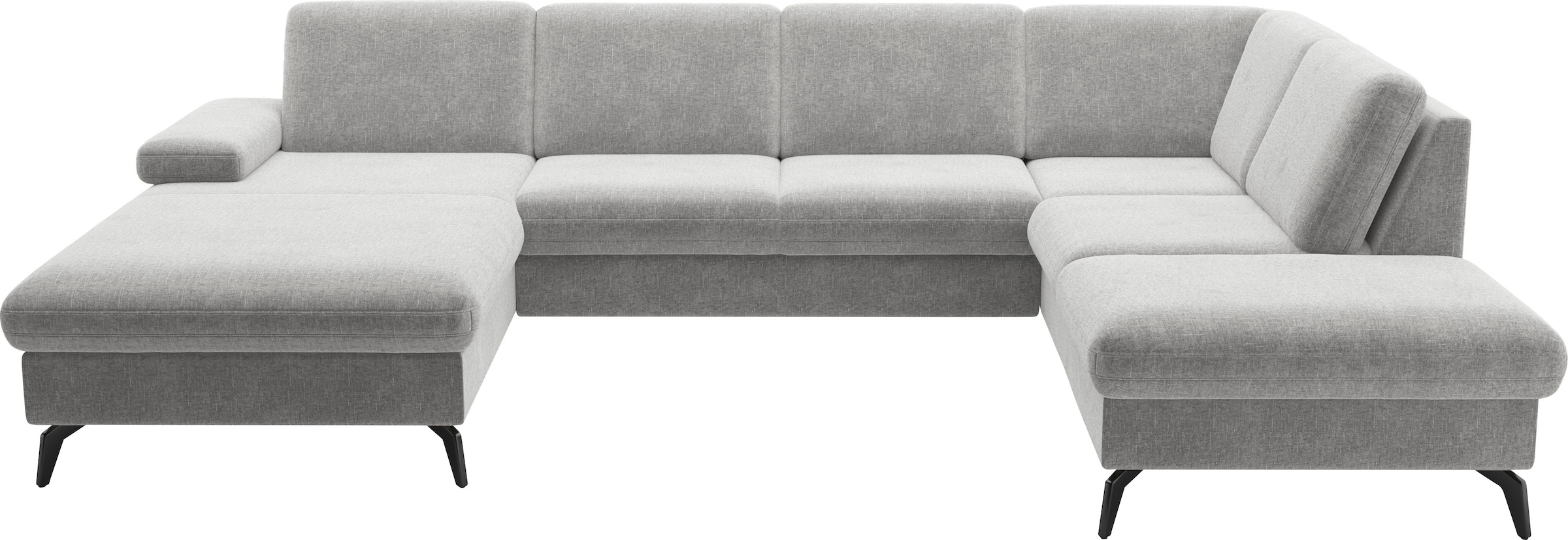 sit&more Wohnlandschaft »Morris Jubi U-Form«, inkl. Armteilfunktion und 1 Zierkissen, wahlweise mit Bettfunktion