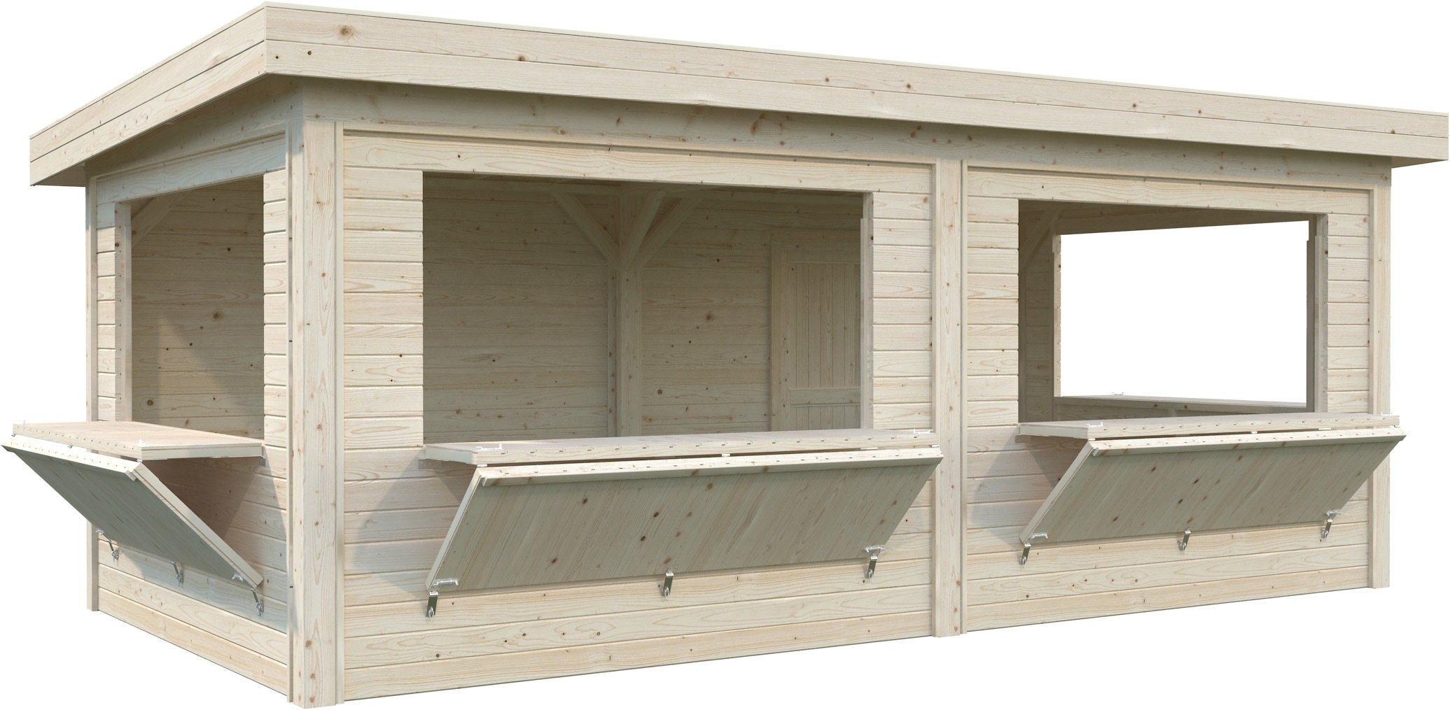 Palmako Holzpavillon "Lenna 16,6 m² Set 312" BxTxH: 628x340x245 cm