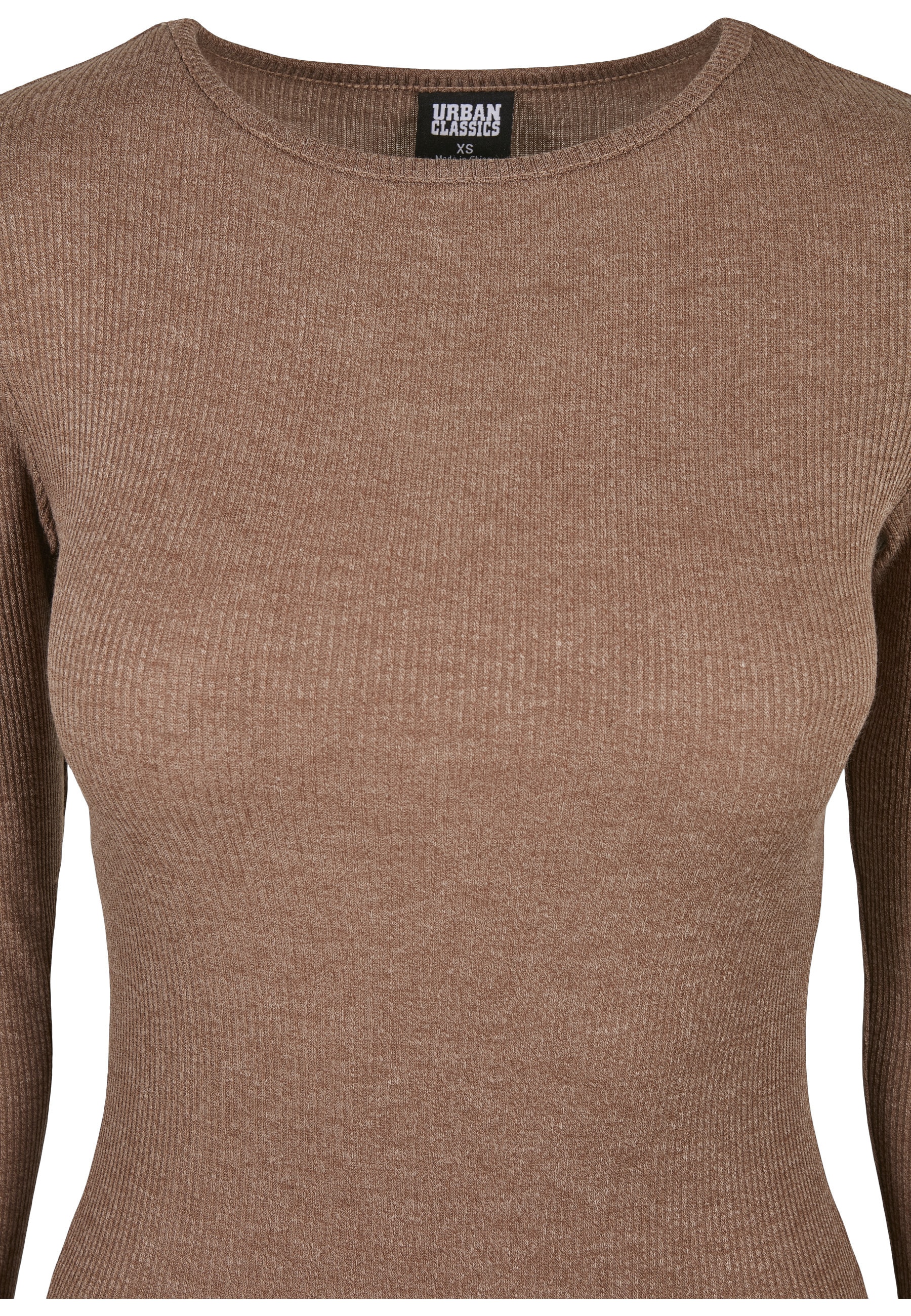 URBAN CLASSICS Shirtkleid »Urban Classics Damen Ladies Rib Dress« 1 Stk. tlg.