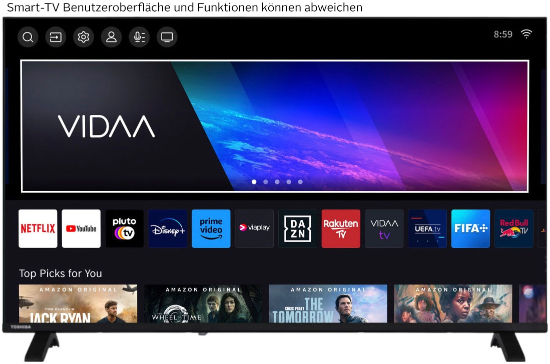 Toshiba DLED-Fernseher »43UV1563DD« 108 cm/43 ″ Smart-TV