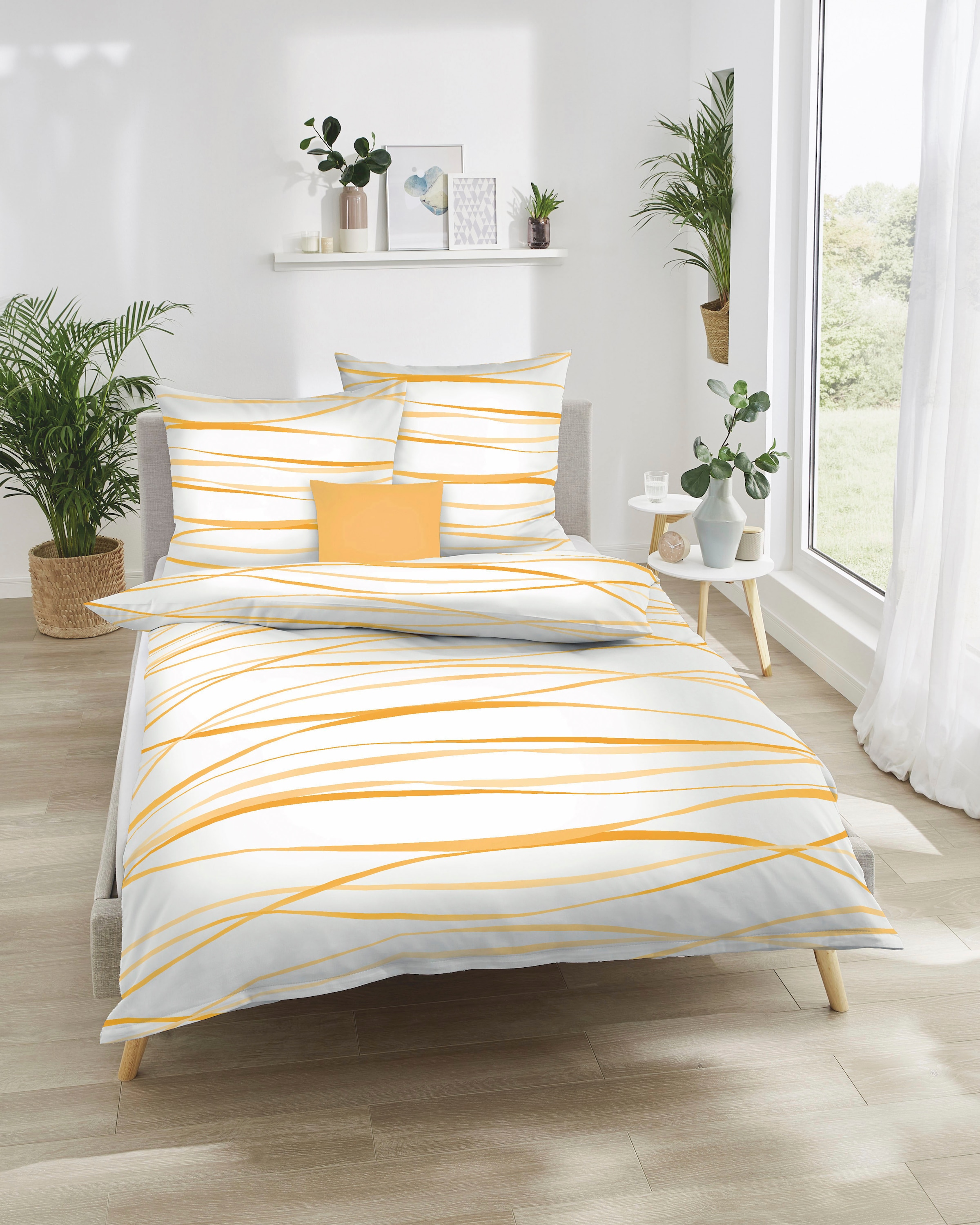 Kaeppel Bettwäsche "MOTION, IN GR. 135X200, 155X220 ODER 200X200 CM, MIT RE günstig online kaufen