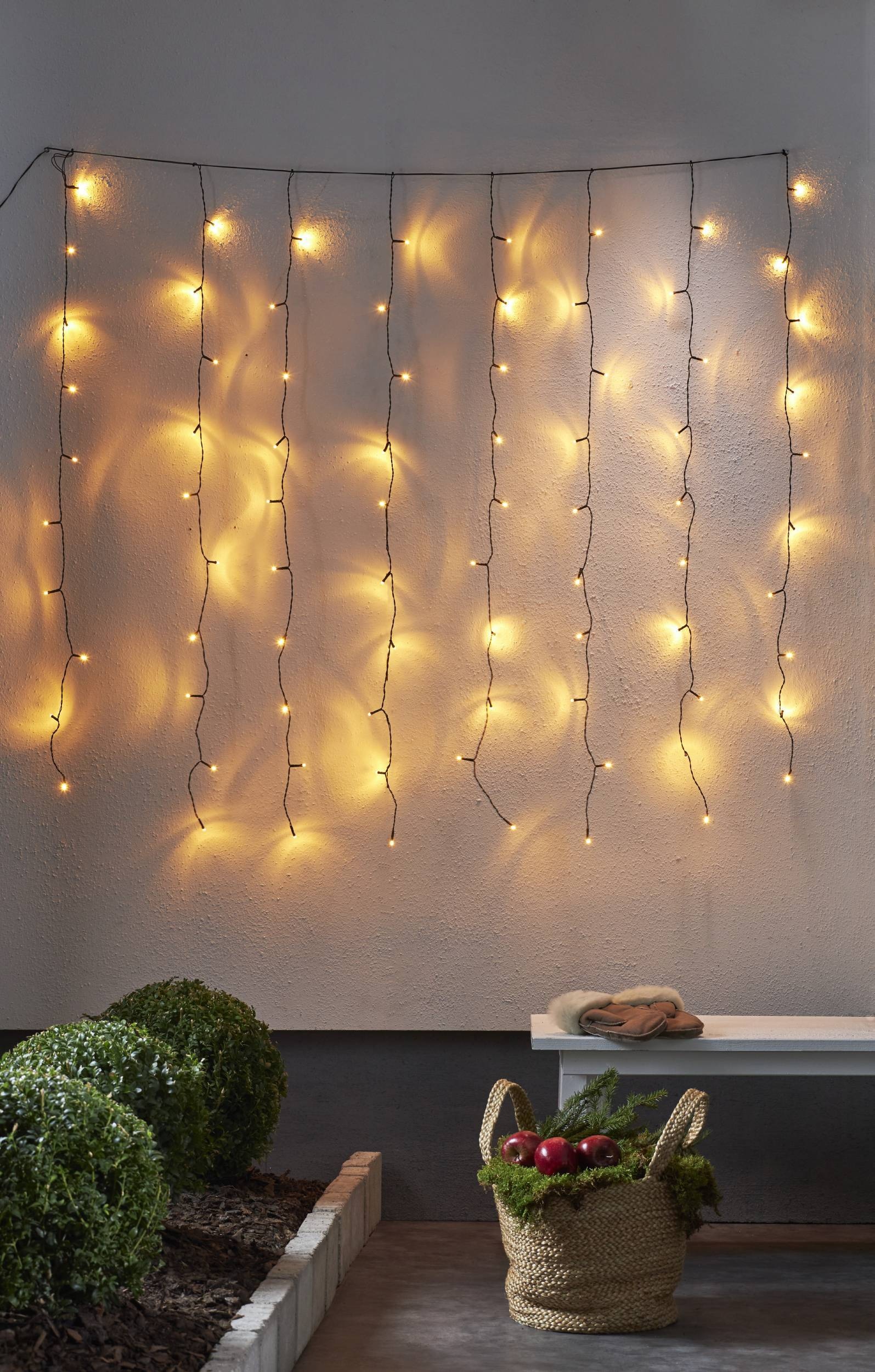 EGLO LED-Lichterkette »GOLDEN WARM WHITE - Weihnachtsdeko - Beleuchtung - Winterdeko«, 120 St.-flammig, Lichterkette für innen und außen,extra-warmweiß, 130 x 200 cm