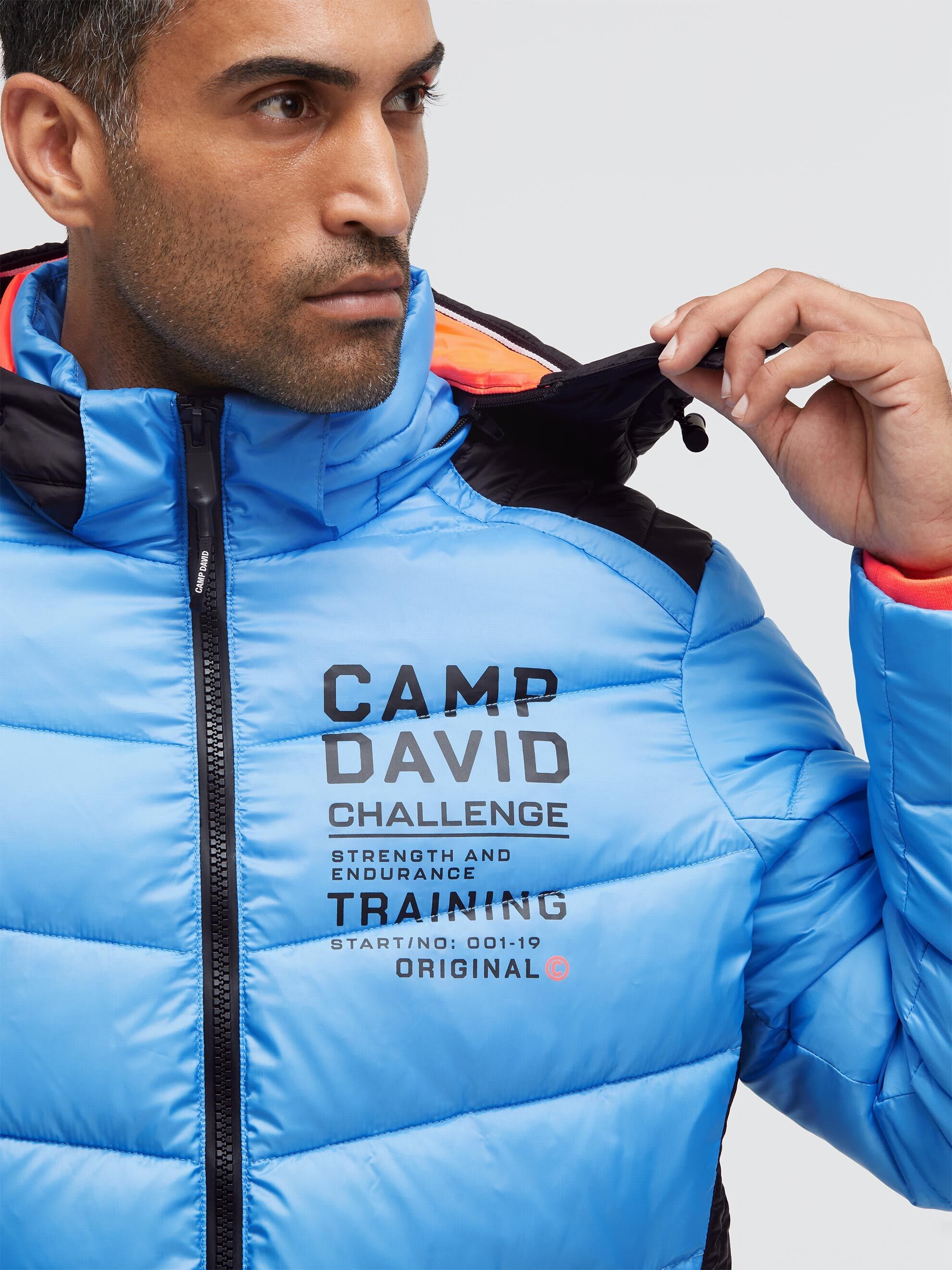 CAMP DAVID Winterjacke mit Kapuze mit Innentaschen