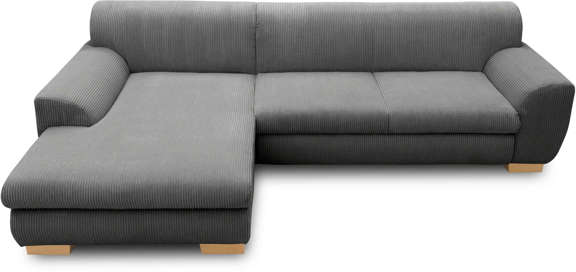 Home affaire Ecksofa »Nika zeitlos und elegant, L-Form«, wahlweise mit Bettfunktion, auch in Cord