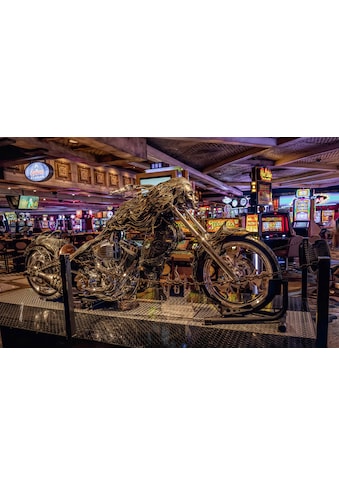 Fototapete »OLDTIMER MOTORRAD-TUNING CASINO LAS VEGAS SLOTMASCHINEN«