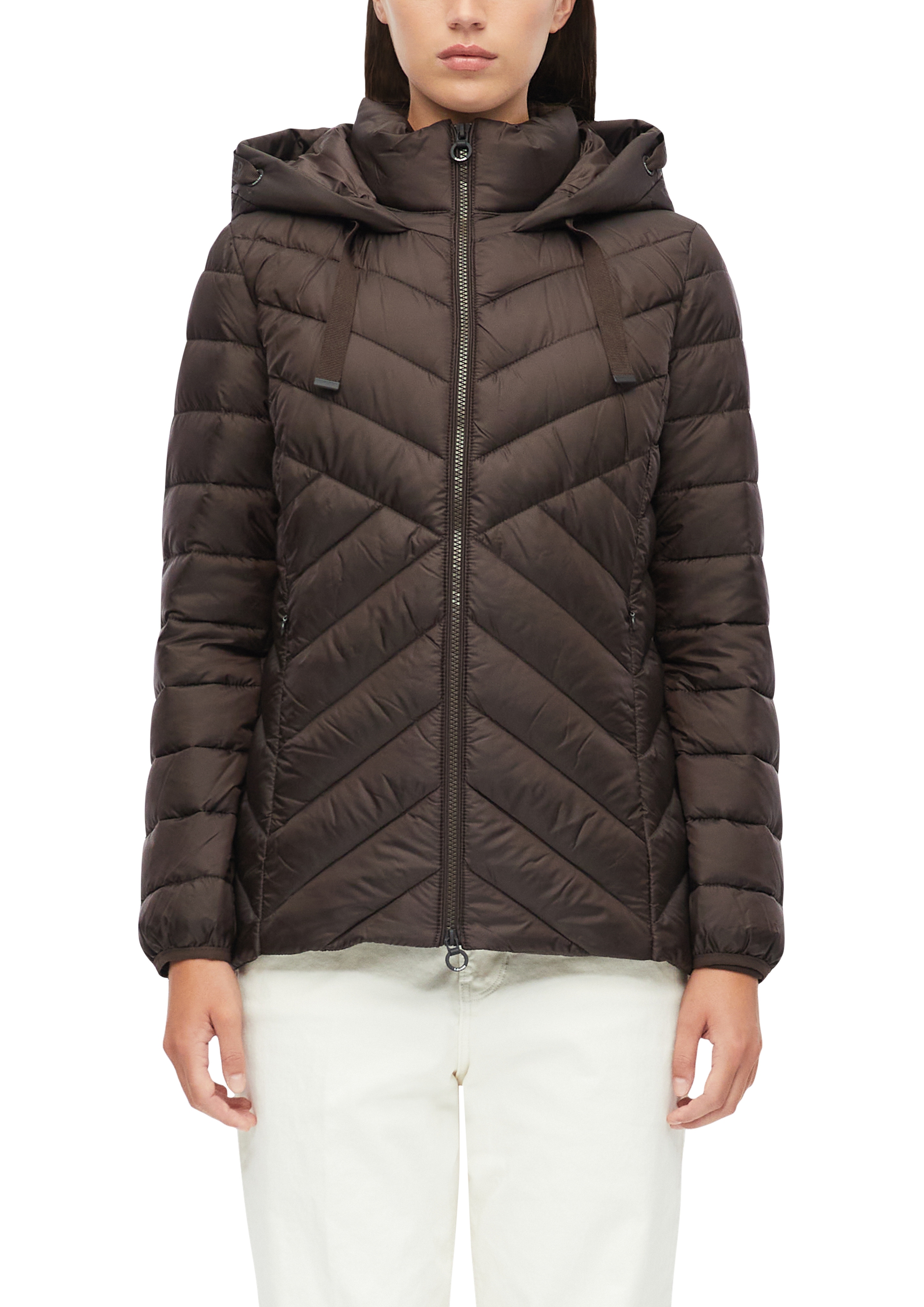 s.Oliver Steppjacke mit Kapuze Seitliche Eingrifftaschen mit Reißverschluss