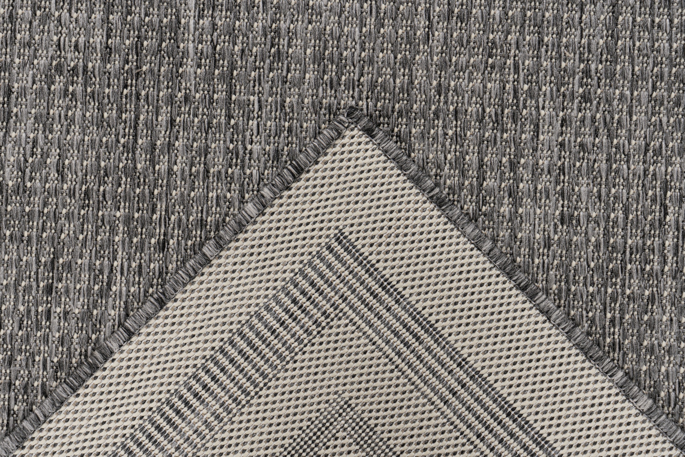 Teppich KAYOOM "Nibru 325", silber, B:80cm H:5mm L:150cm, Polypropylen, Teppiche, Teppich, Flachgewebe, In- und Outdoor geeignet, schnell trocknend 3