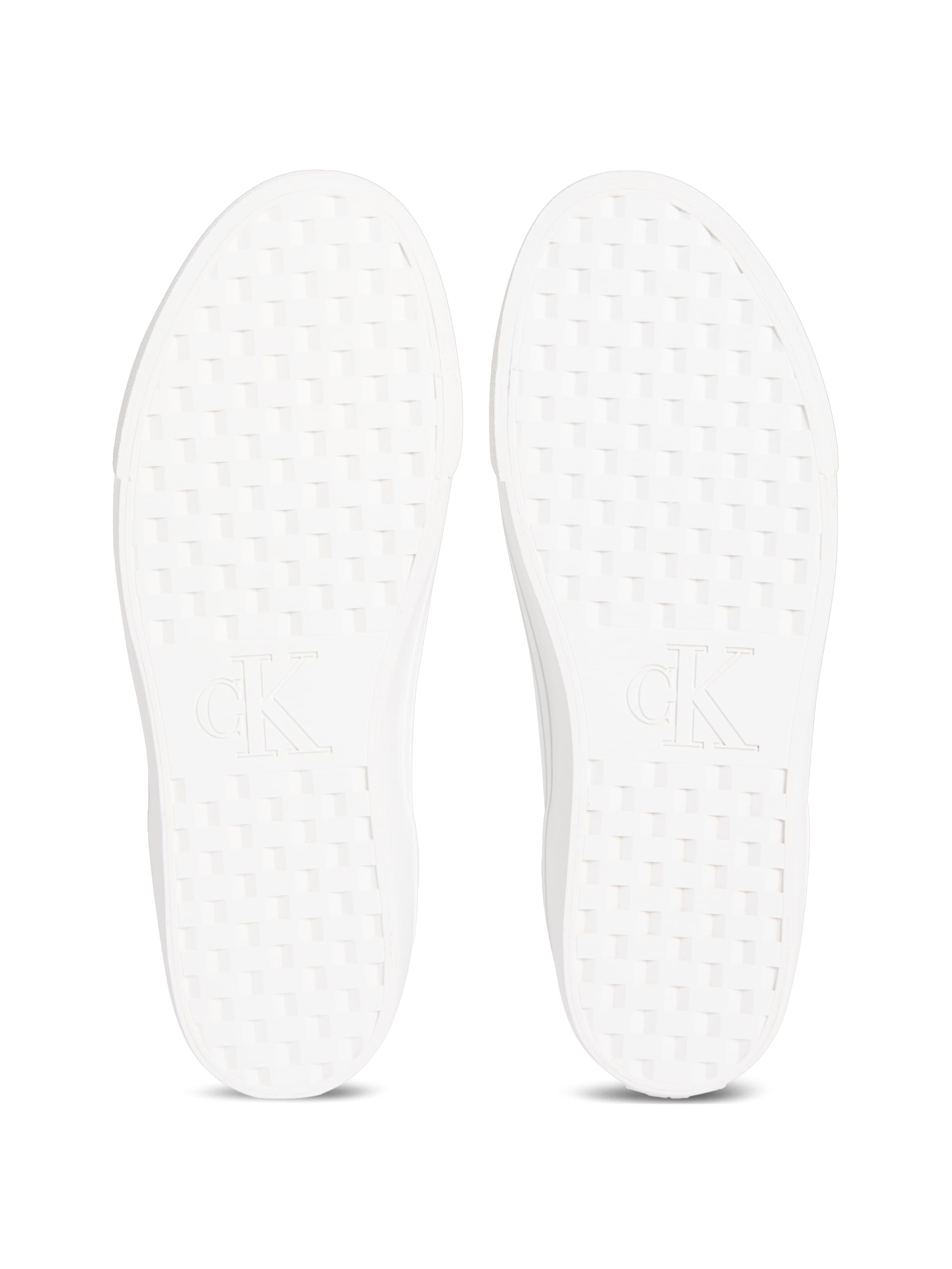 Calvin Klein Jeans Plateausneaker »VULC FLATF LTH SILVER LOGO TAG«, Halbschuh, Schnürschuh, Freizeitsneaker mit Logo
