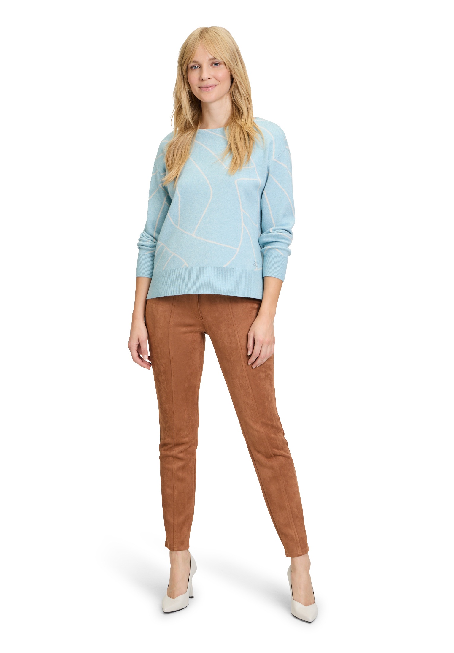 Betty Barclay Strickpullover »Betty Barclay Damen Strickpullover mit Jacquard«, (1 tlg.), Jacquard