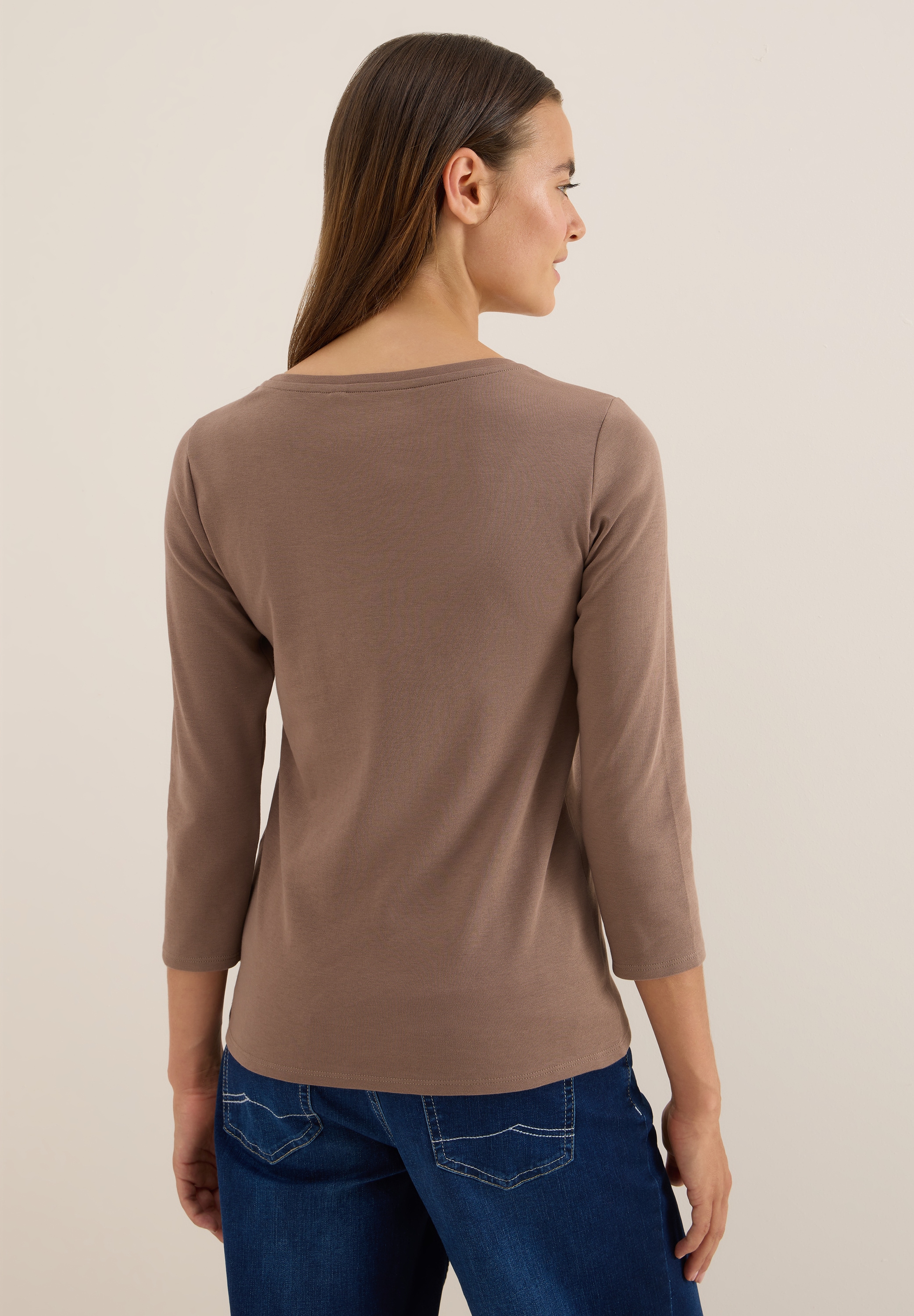 Cecil 3/4-Arm-Shirt, aus reiner Baumwolle