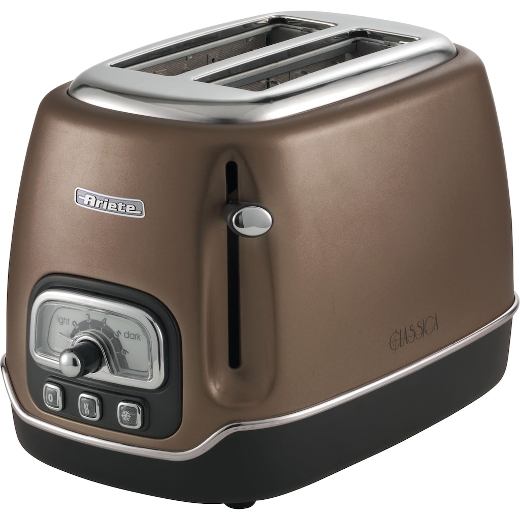 Ariete Toaster »Classica bronze 158BR«, 2 kurze Schlitze, für 2 Scheiben, 815 W