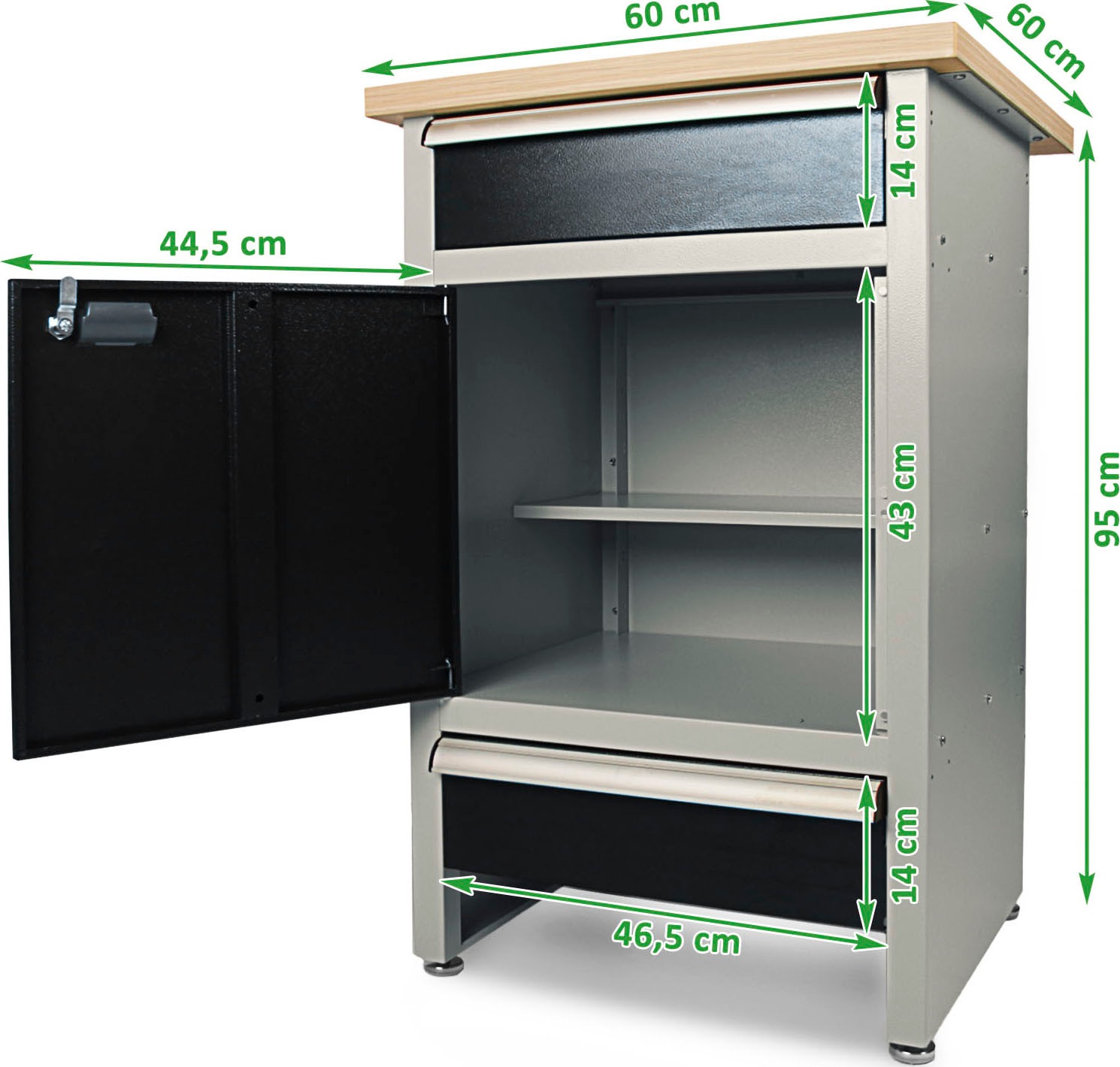 ONDIS24 Werkbank »PRO Finn Plus«, BxTxH: 60x60x95 cm