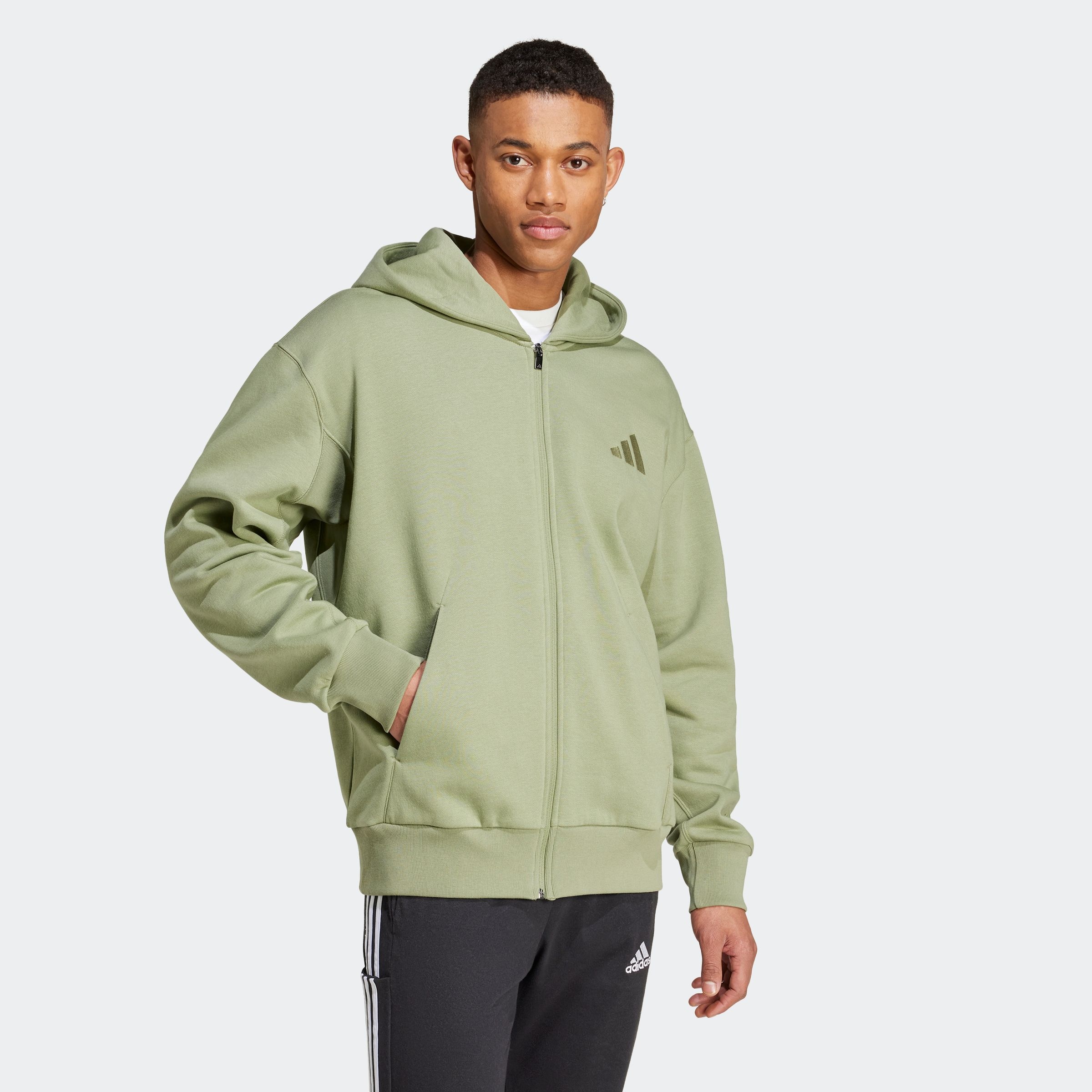 adidas Sportswear Kapuzensweatshirt »M A SZN FL FZ«, Kapuzenjacke mit Reißverschluss