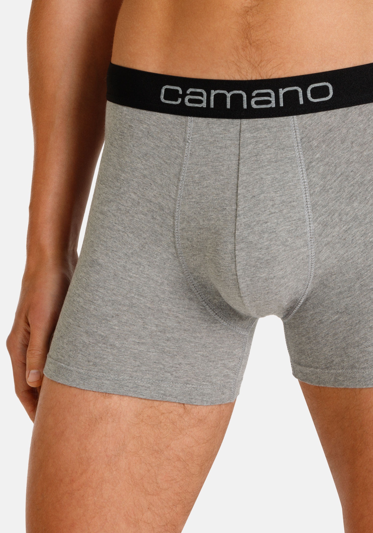 Camano Boxershorts »comfort«, (6er Pack), mit Stretch-Logobund