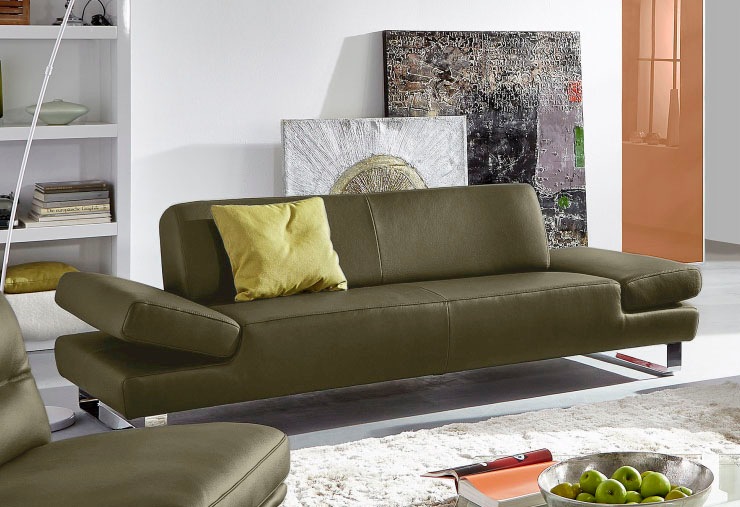 W.SCHILLIG 2-Sitzer "taboo Designsofa mit hohem Sitzkomfort, Breite 202cm, Sitztiefe 69cm" mit Übertiefe, inklusive Armlehnenverstellung