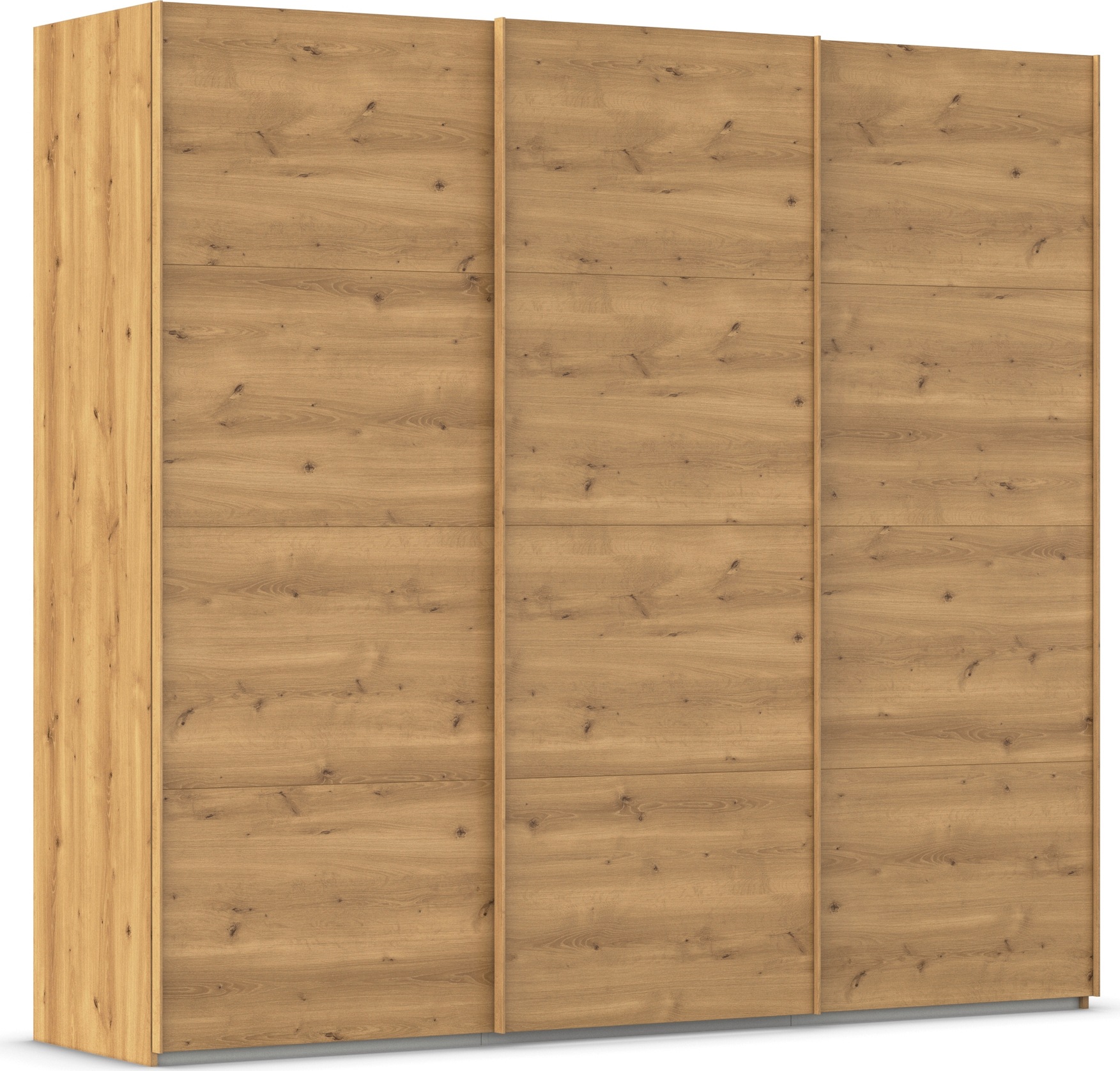 rauch Schwebetürenschrank "Kleiderschrank Schrank Garderobe Schlafzimmerschrank EVELYN" in elegantem Stil, in 5 Breiten, Griffe in Korpusfarbe MADE IN GERMANY