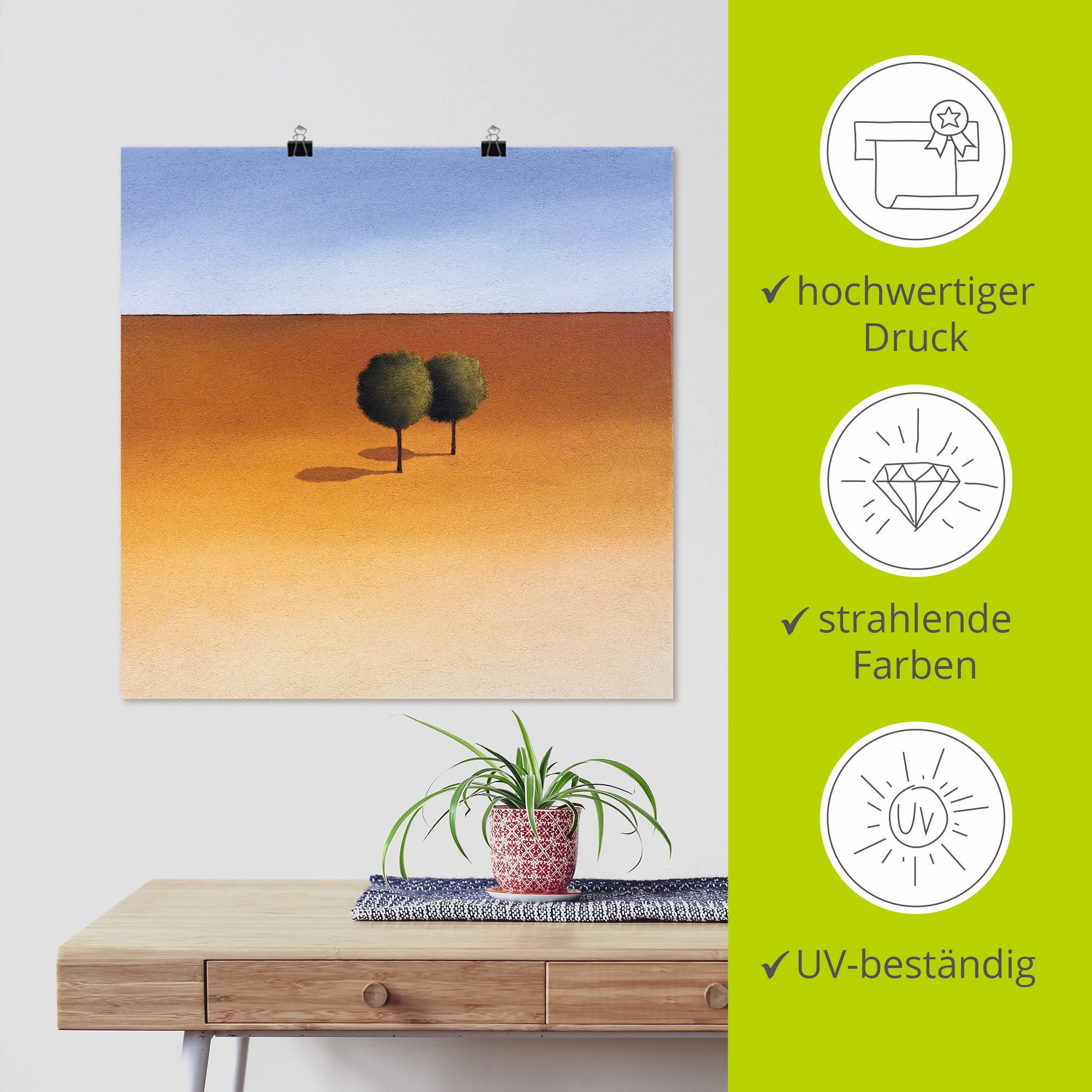 Artland Wandbild »Bäume«, Bäume, (1 St.), als Leinwandbild, Poster in verschied. Größen