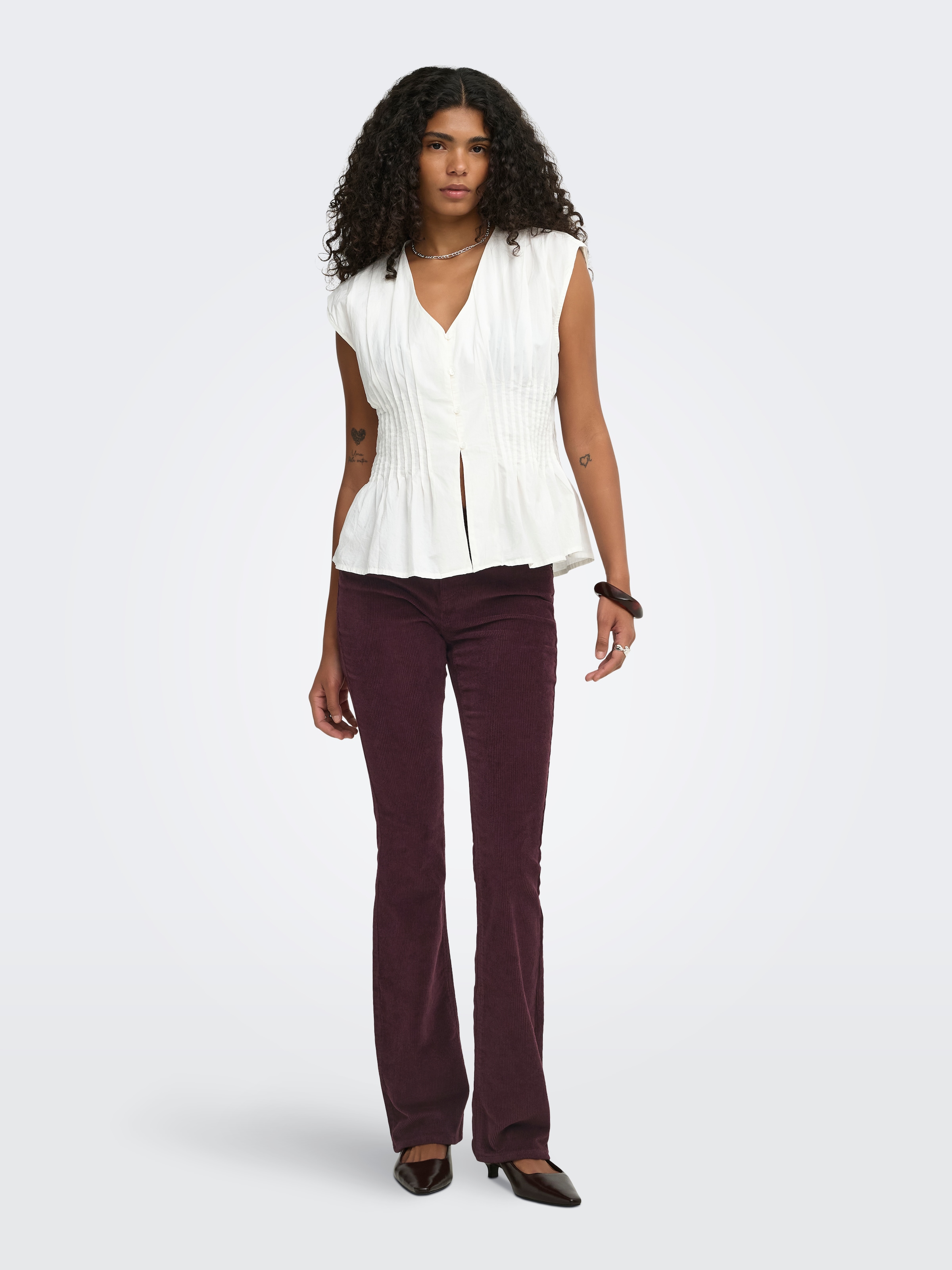 ONLY »ONLMARY – Flared Cordhose mit Stretchkomfort«  Baumwollmischung, bootcut fit