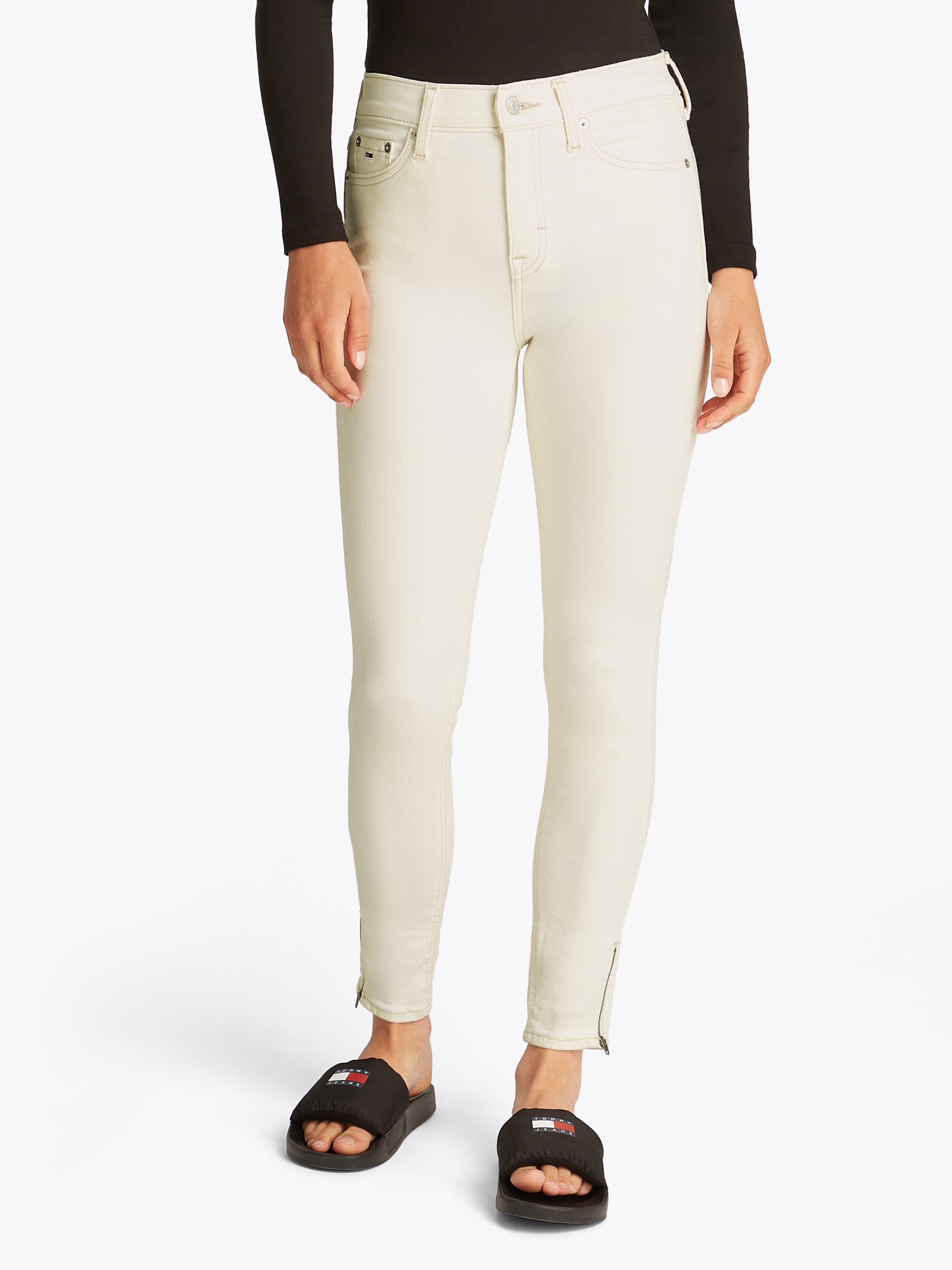 Tommy Jeans "Nora Mid Rise Skinny Ankle Zip" in knöchelfreier Länge, mit Re günstig online kaufen