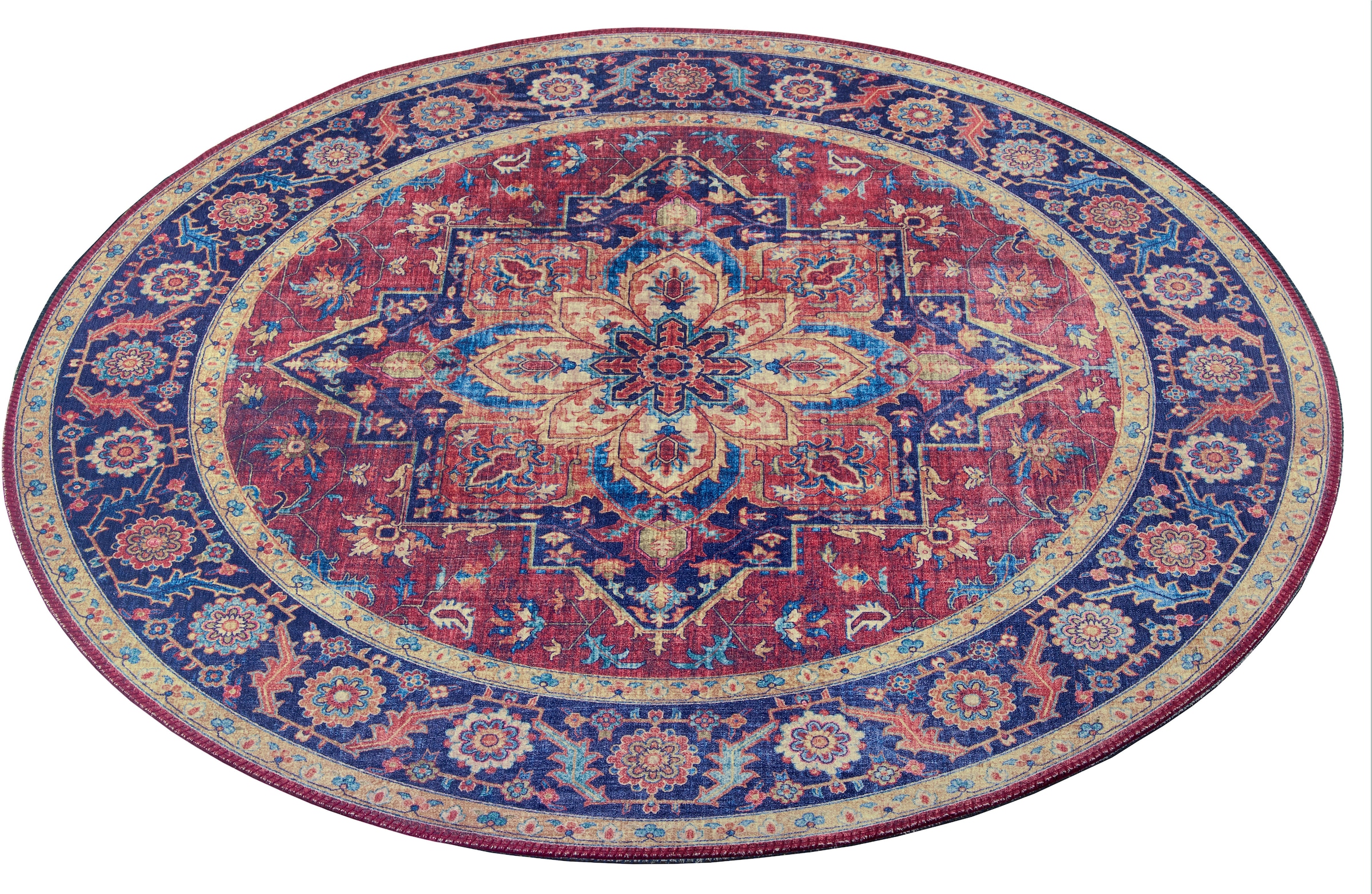 HANSE Home "Anthea" rund 5 mm Höhe Orientalisch, Orient, Vintage, Wohnzimmer, Schlafzimmer, Esszimmer