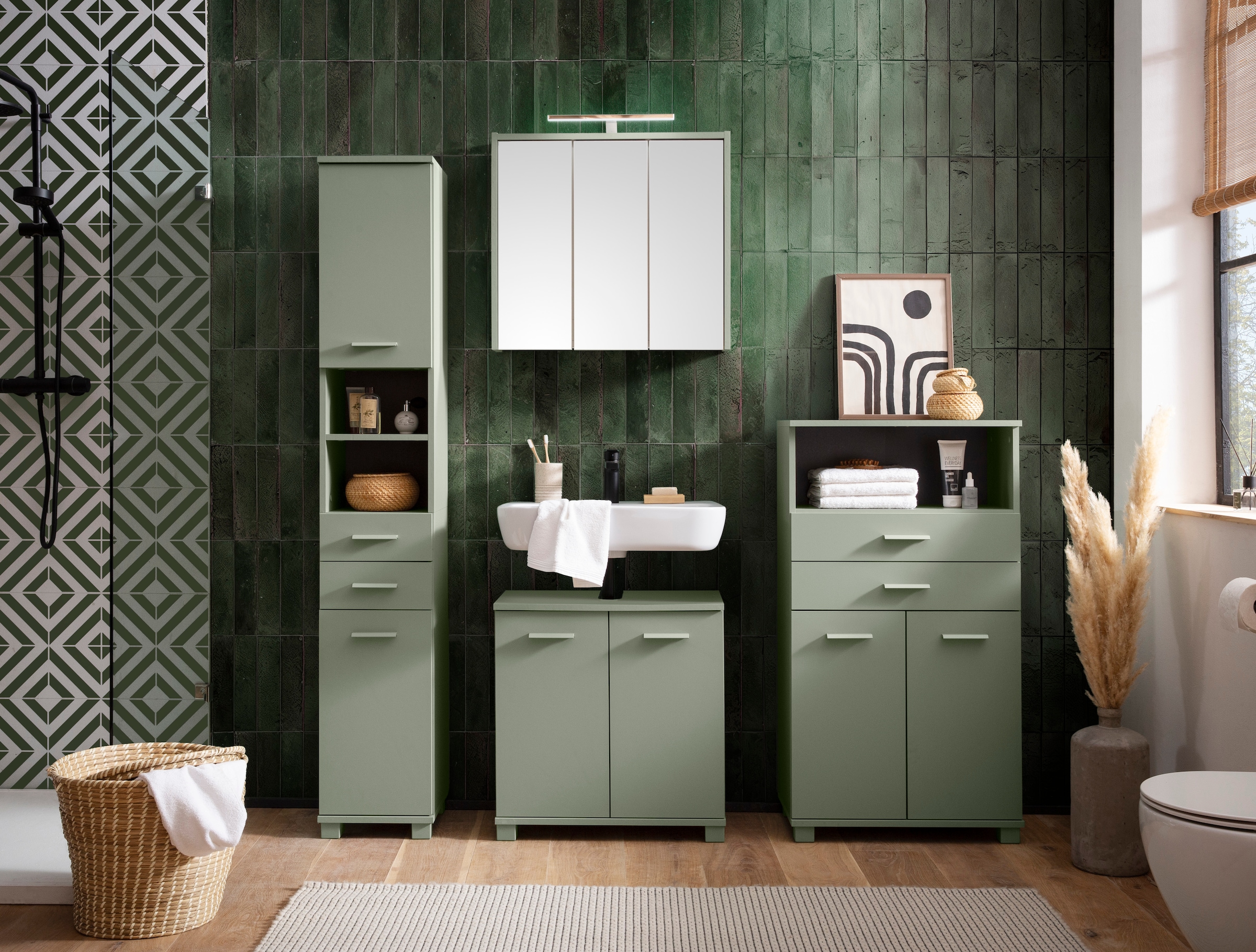 Schildmeyer Midischrank »Mono, in zwei Breiten verfügbar, mit Schubkästen und Ablagefach«, Made in Germany