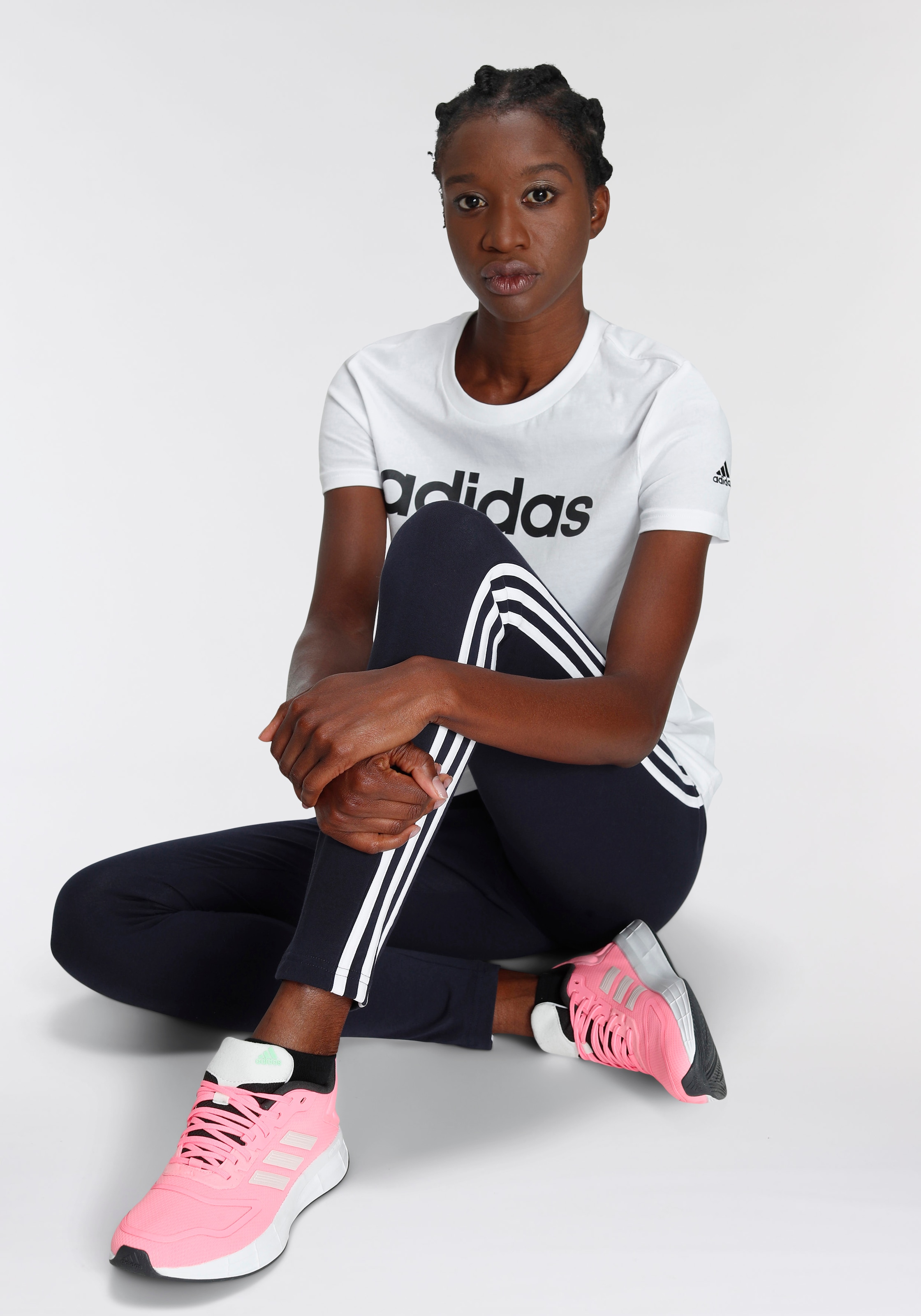 adidas Sportswear T-Shirt »LOUNGEWEAR ESSENTIALS SLIM LOGO«