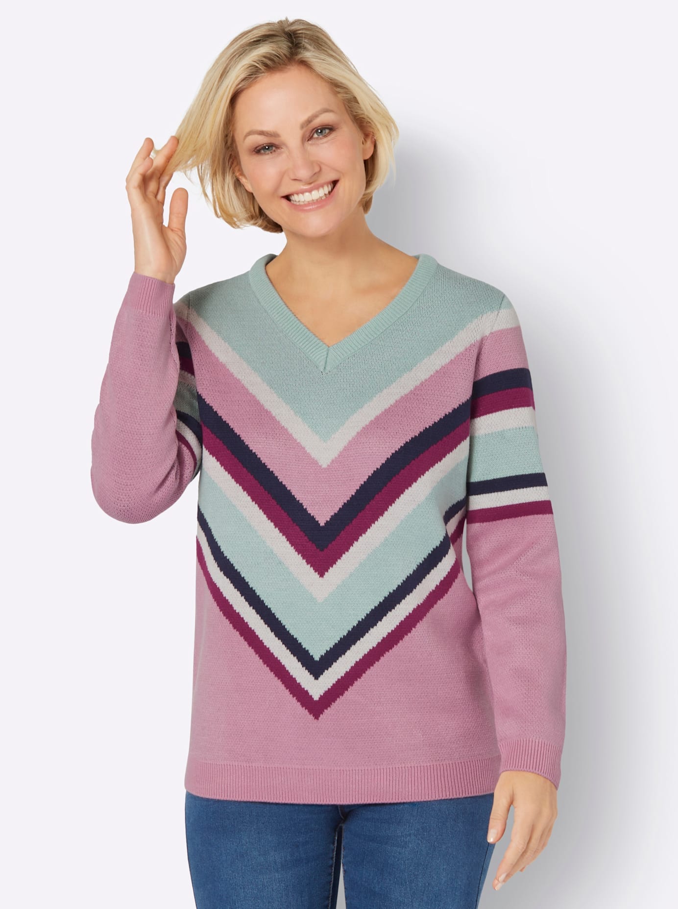 Classic Basics Strickpullover "Jacquard-Pullover" günstig online kaufen