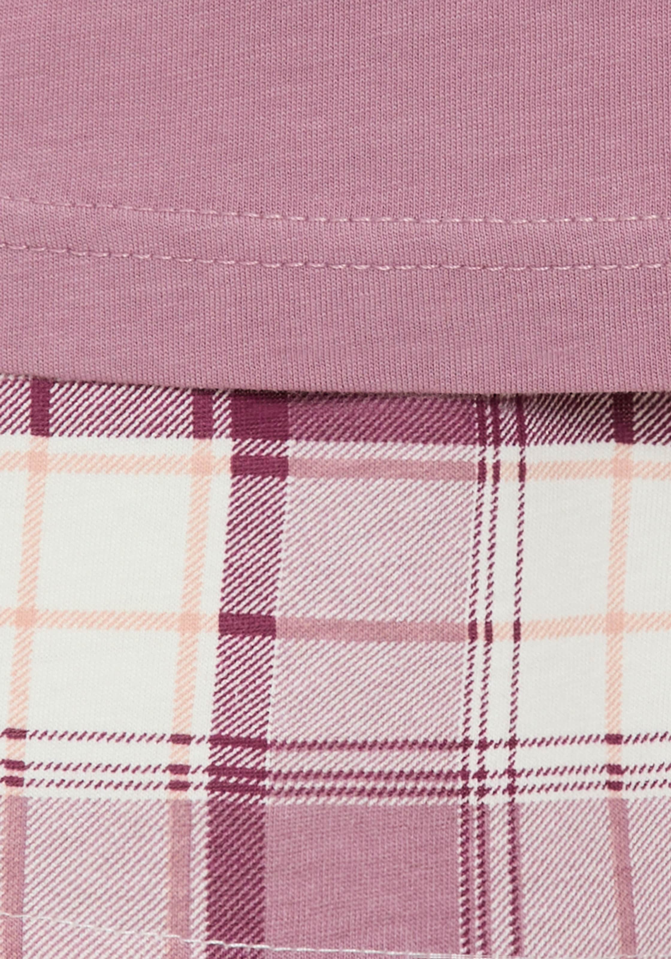 Vivance Dreams Shorty, (Set, 2 Stück), mit karierter Pyjamashorts
