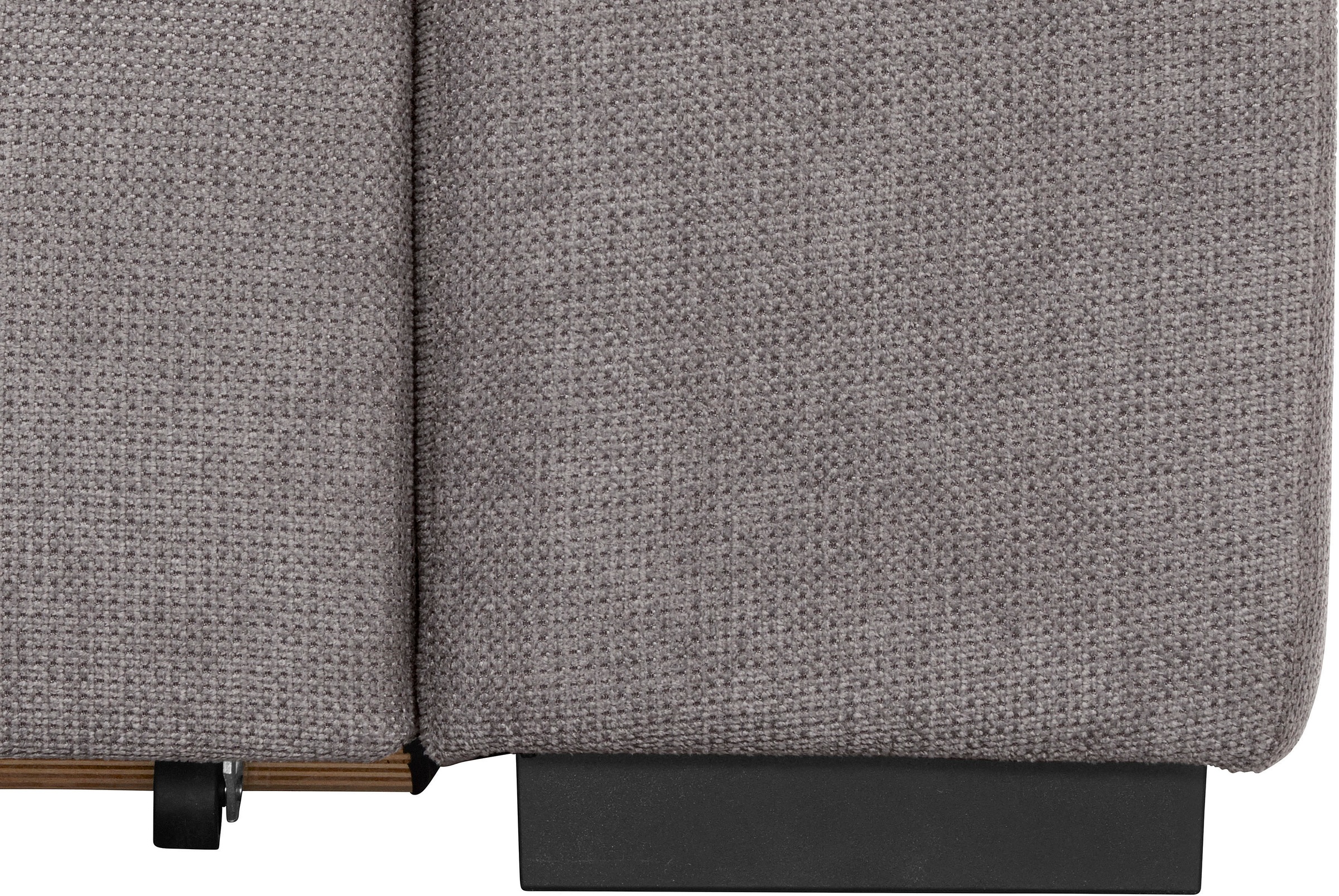 COTTA Ecksofa »Lola L-Form«, (Set, mit Hocker), mit Hocker & Kopfteilfunktion, wahlw. Bett- und Armteilfunktion