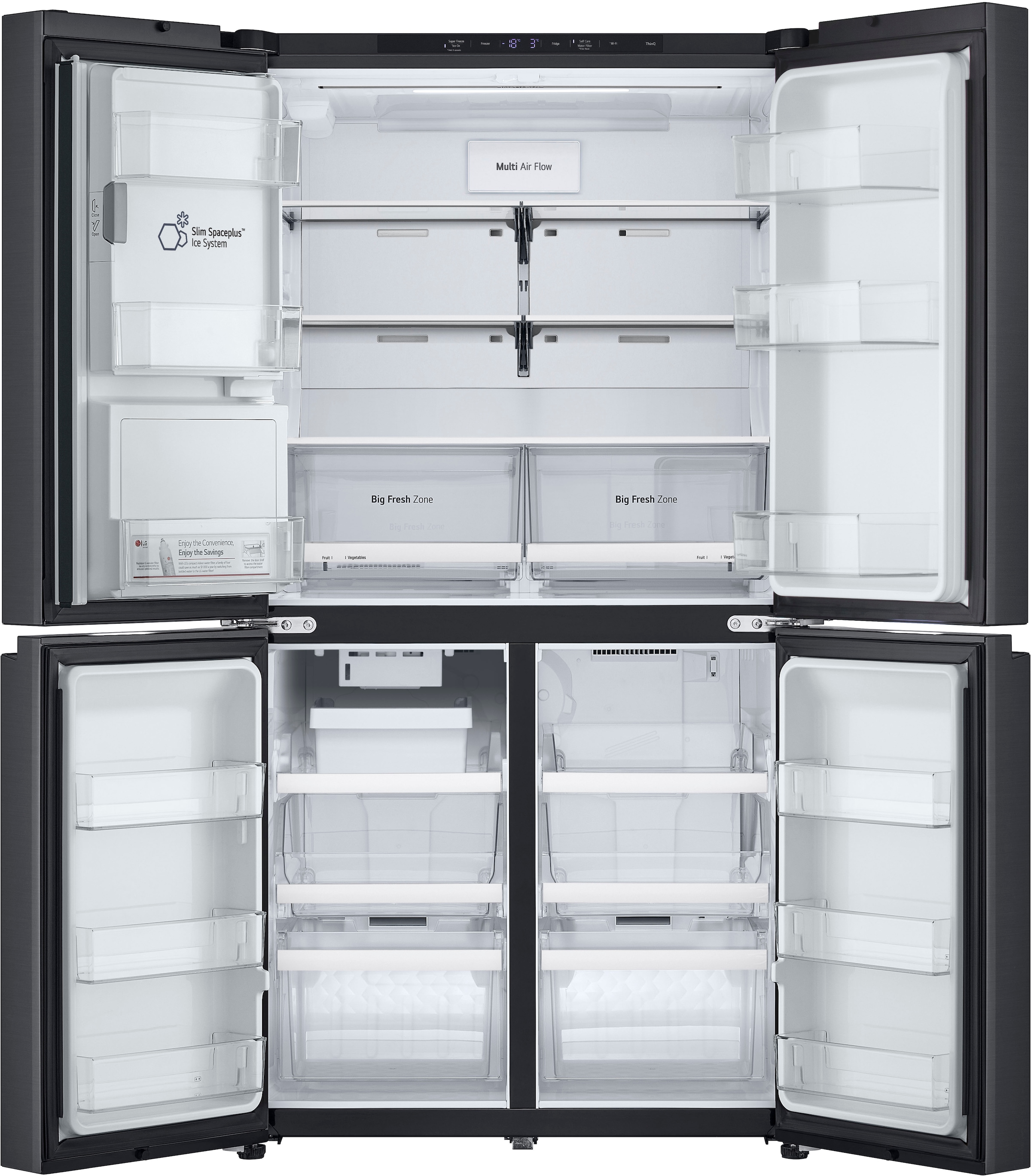 LG Multi Door Full Size Serie 9 »GMF960EV2E« 179,2 cm hoch 91,4 cm breit No Frost, Wasserspender mit Smart Fill, großer Nutzinhalt von 646 L