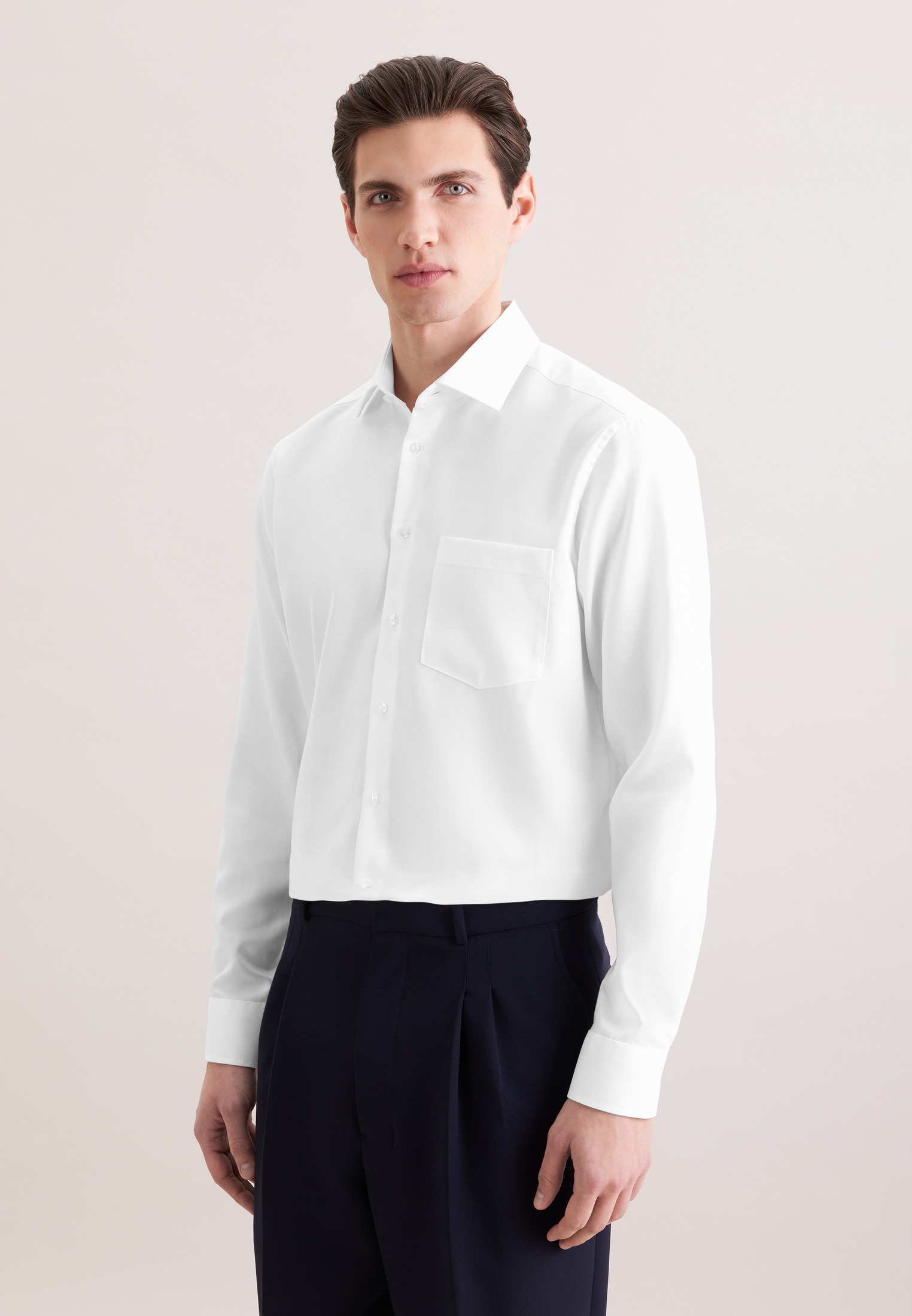 Seidensticker Schwarze Rose Men's Shirt White XXL 7