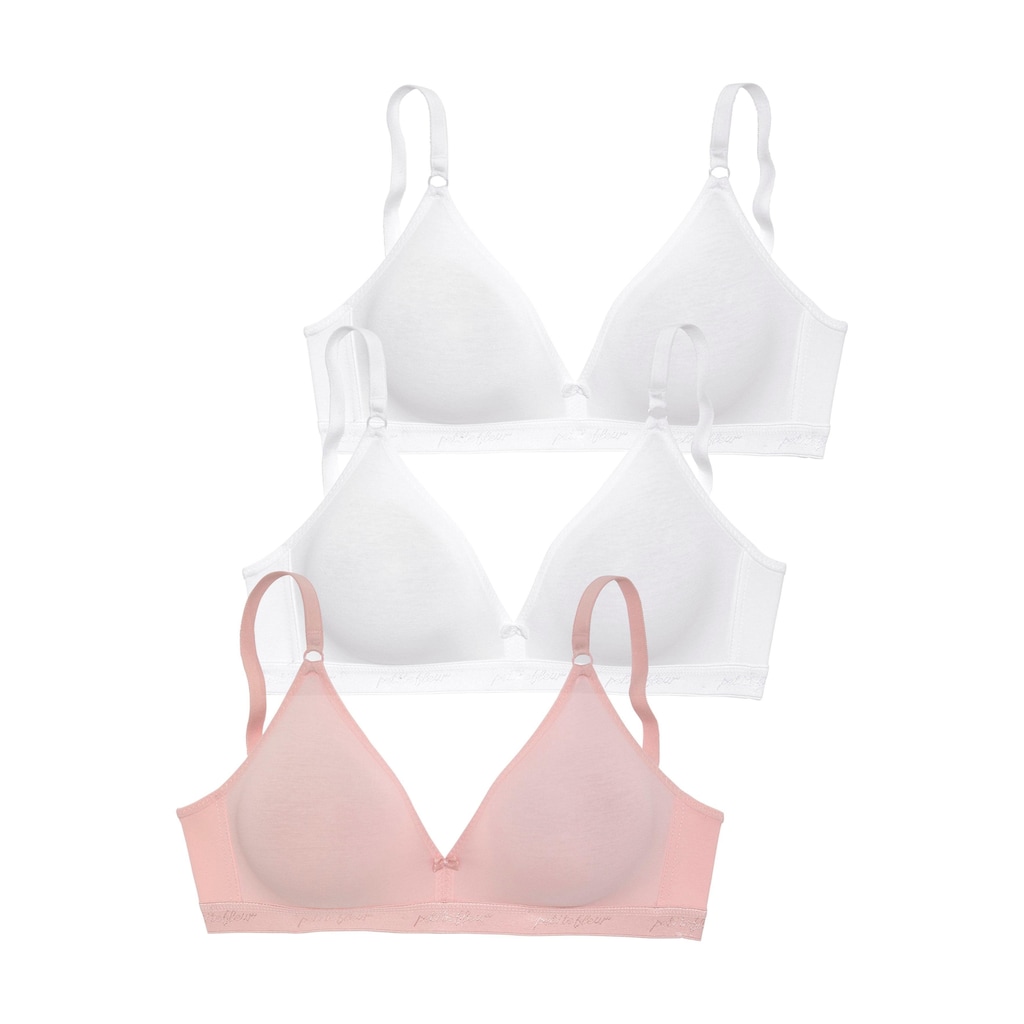 petite fleur Bralette-BH, (Packung, 3 Stück)