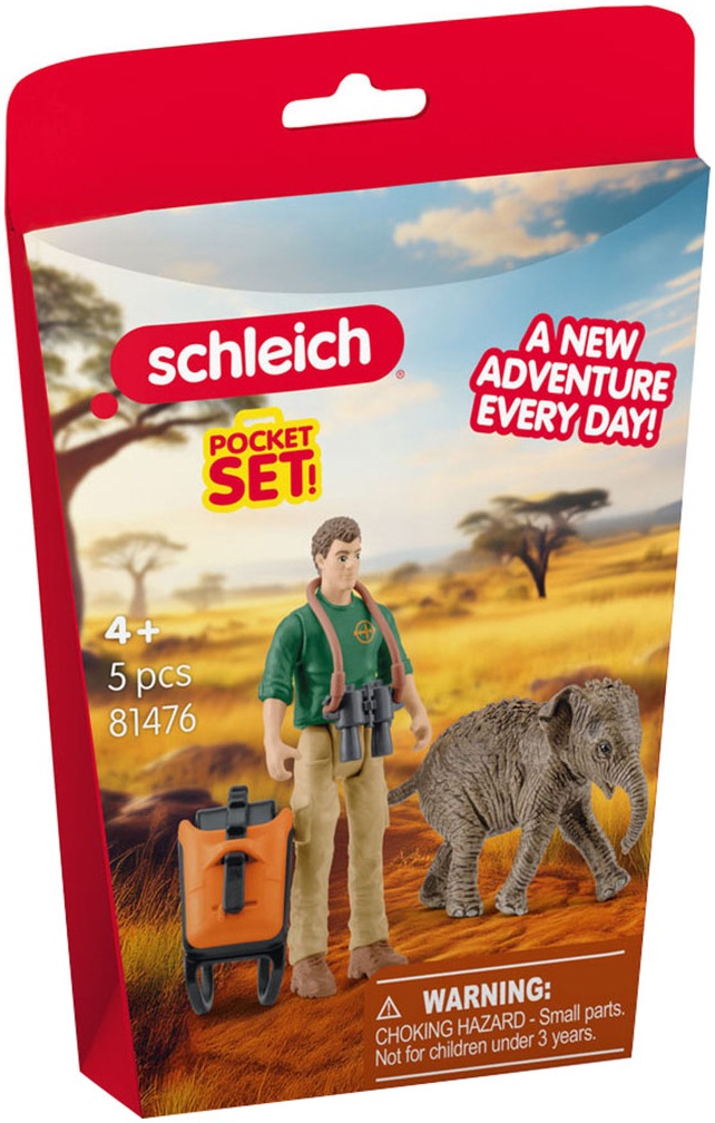 Schleich® Spielfigur »POCKET SET, Forscher auf Exkursion (81476)«