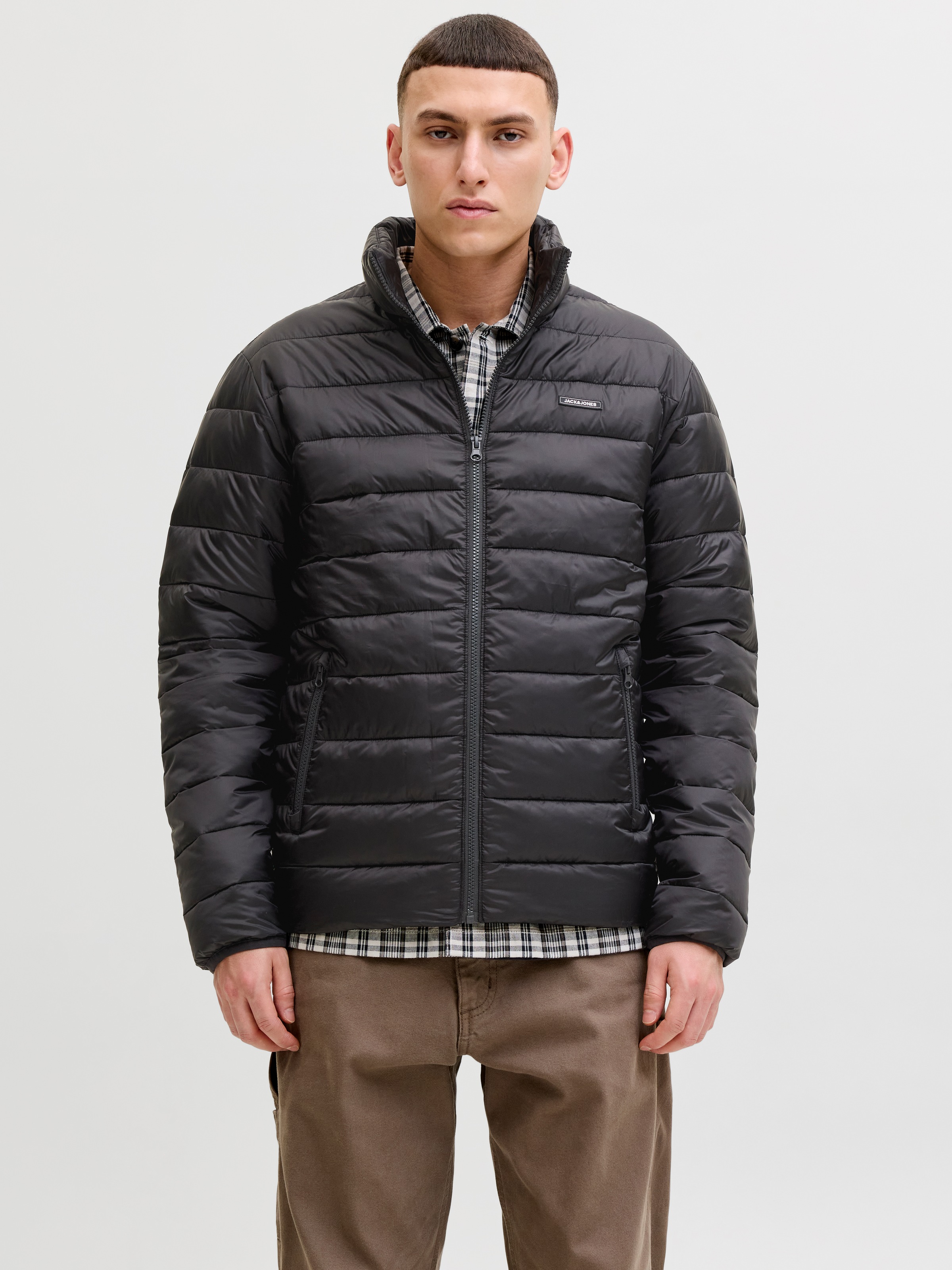 Jack & Jones Steppjacke "JJLOUIS LIGHT PUFFER COLLAR" ohne Kapuze günstig online kaufen