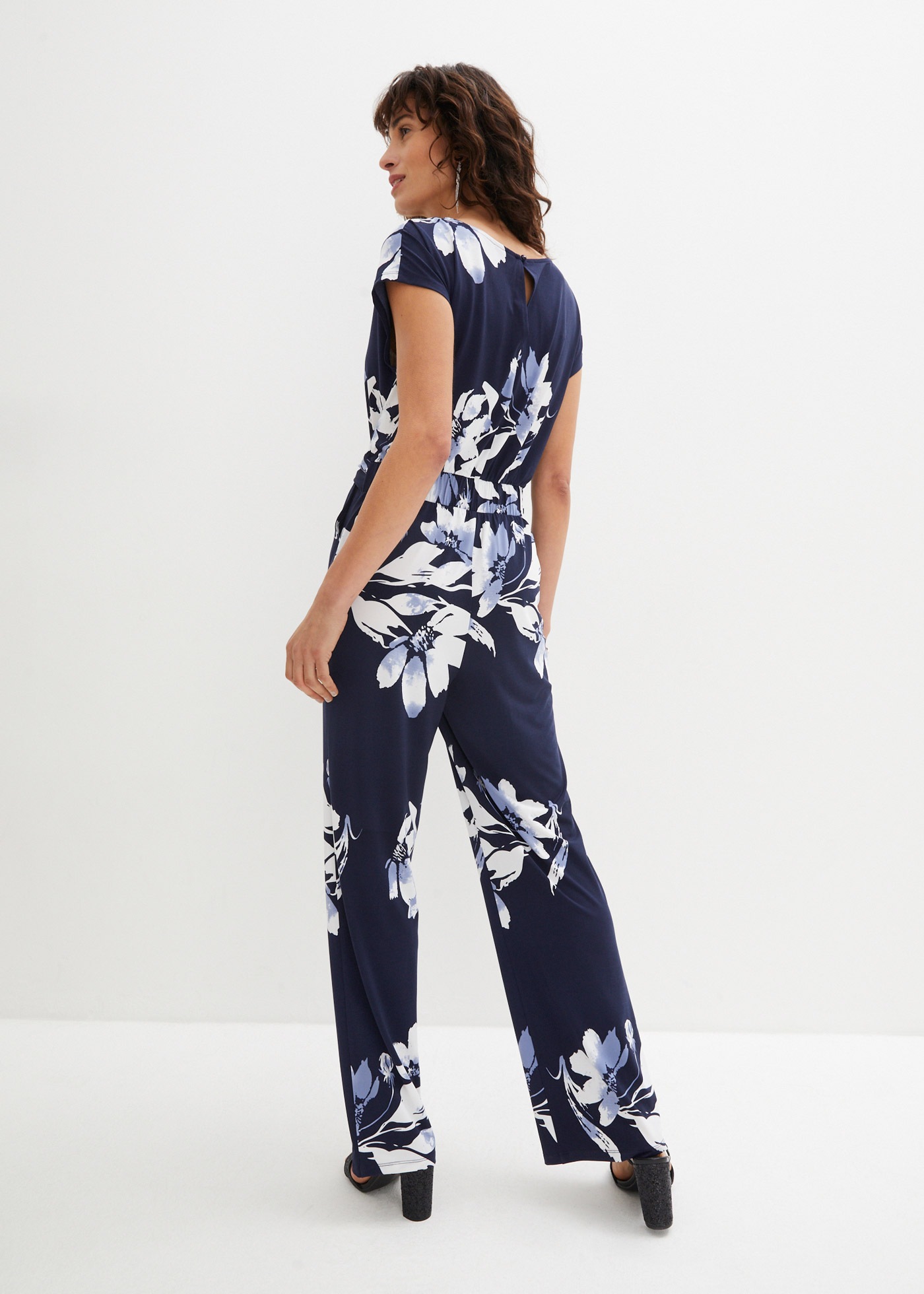 bonprix Jumpsuit "Jumpsuit mit Bindeband" für eleganten Look, mit Bindeband günstig online kaufen