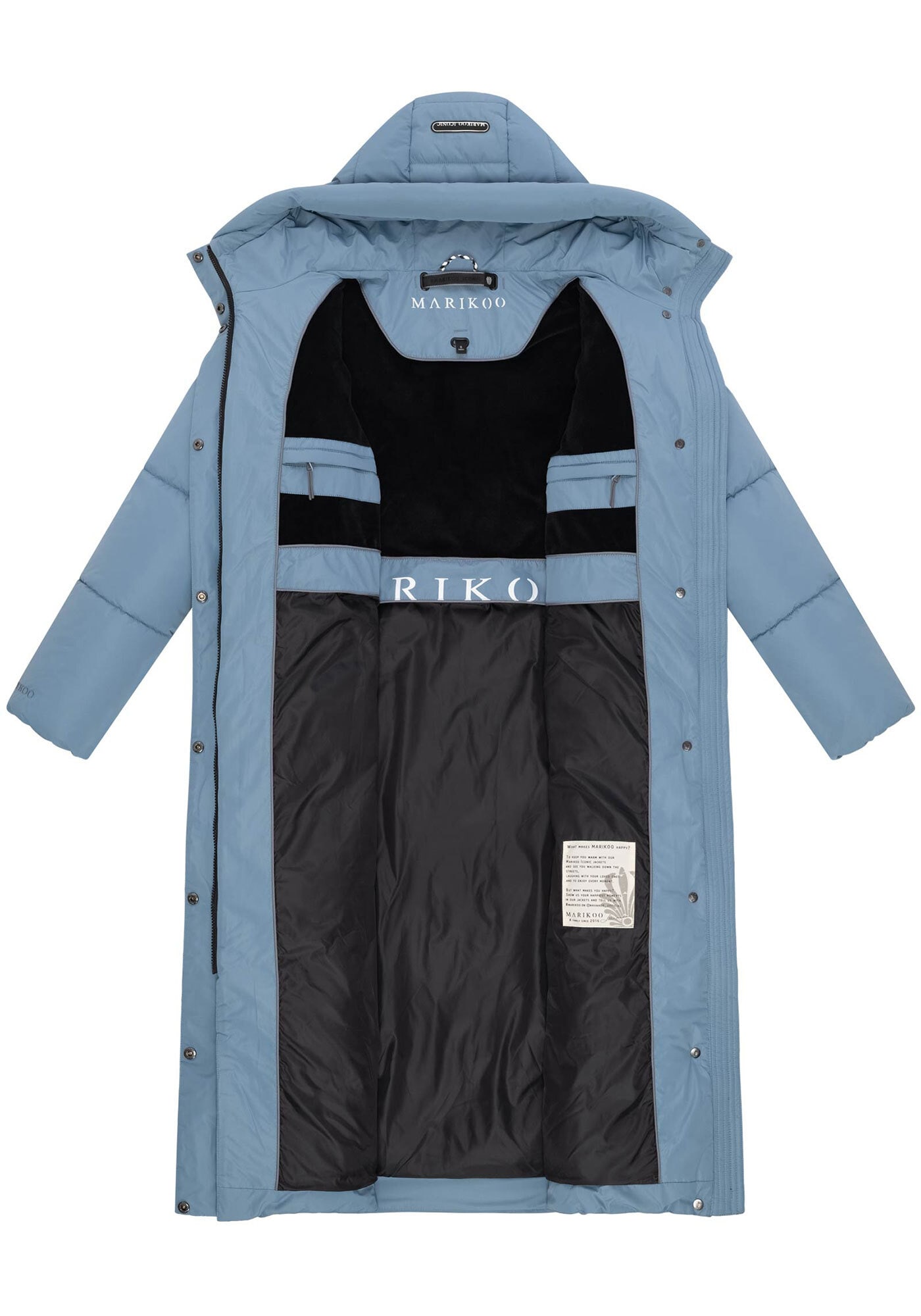 Marikoo Winterjacke »Ranja«, extra langer Damen Winter Steppmantel
