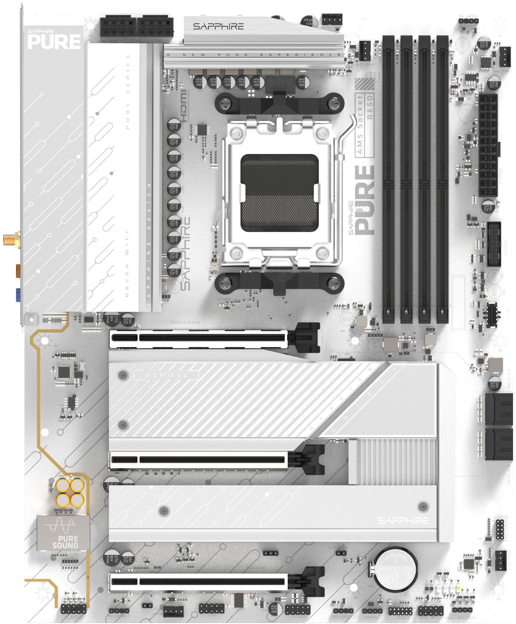 Sapphire Mainboard »PURE B850A WIFI 7«