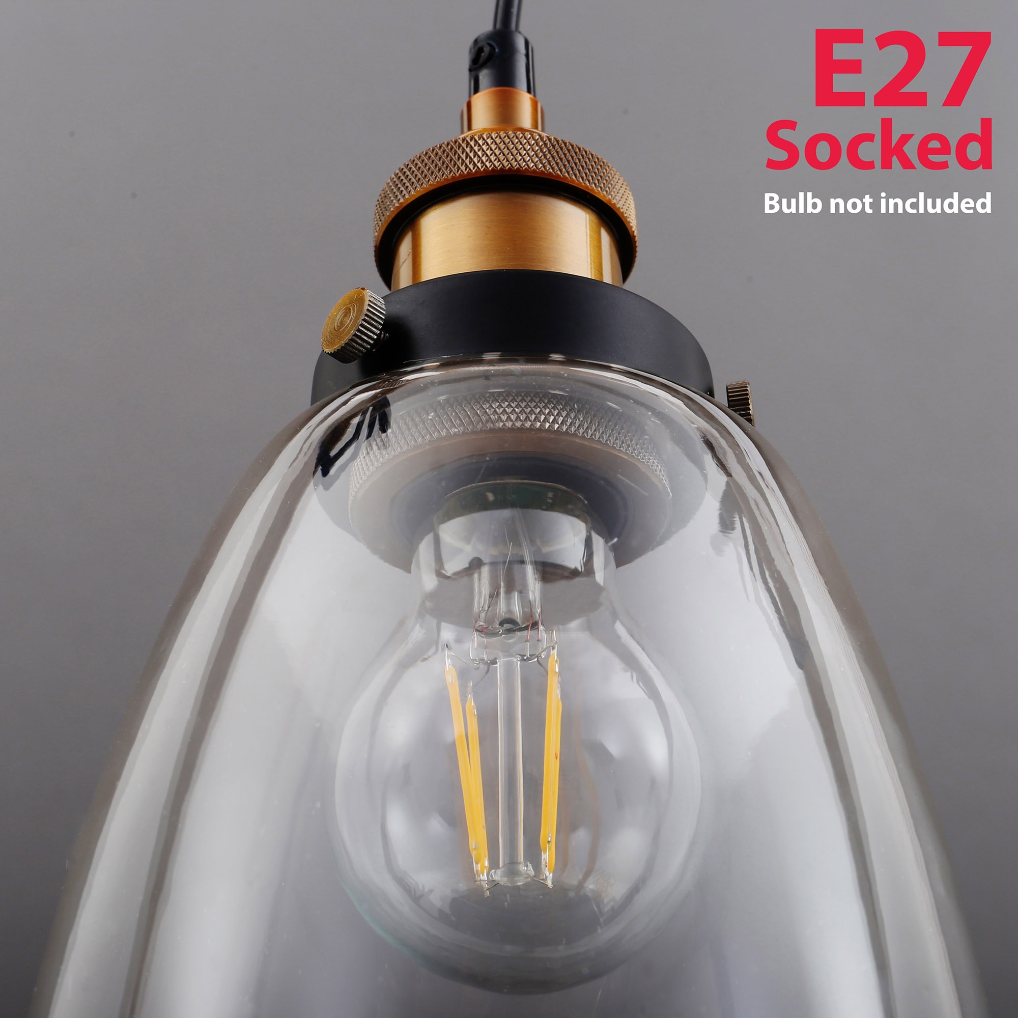 B.K.Licht Pendelleuchte »Sigma«, 1 flammig-flammig, Deckenlampe Retro Pendel-Lampe Vintage Hängeleuchte Loft Edison E27