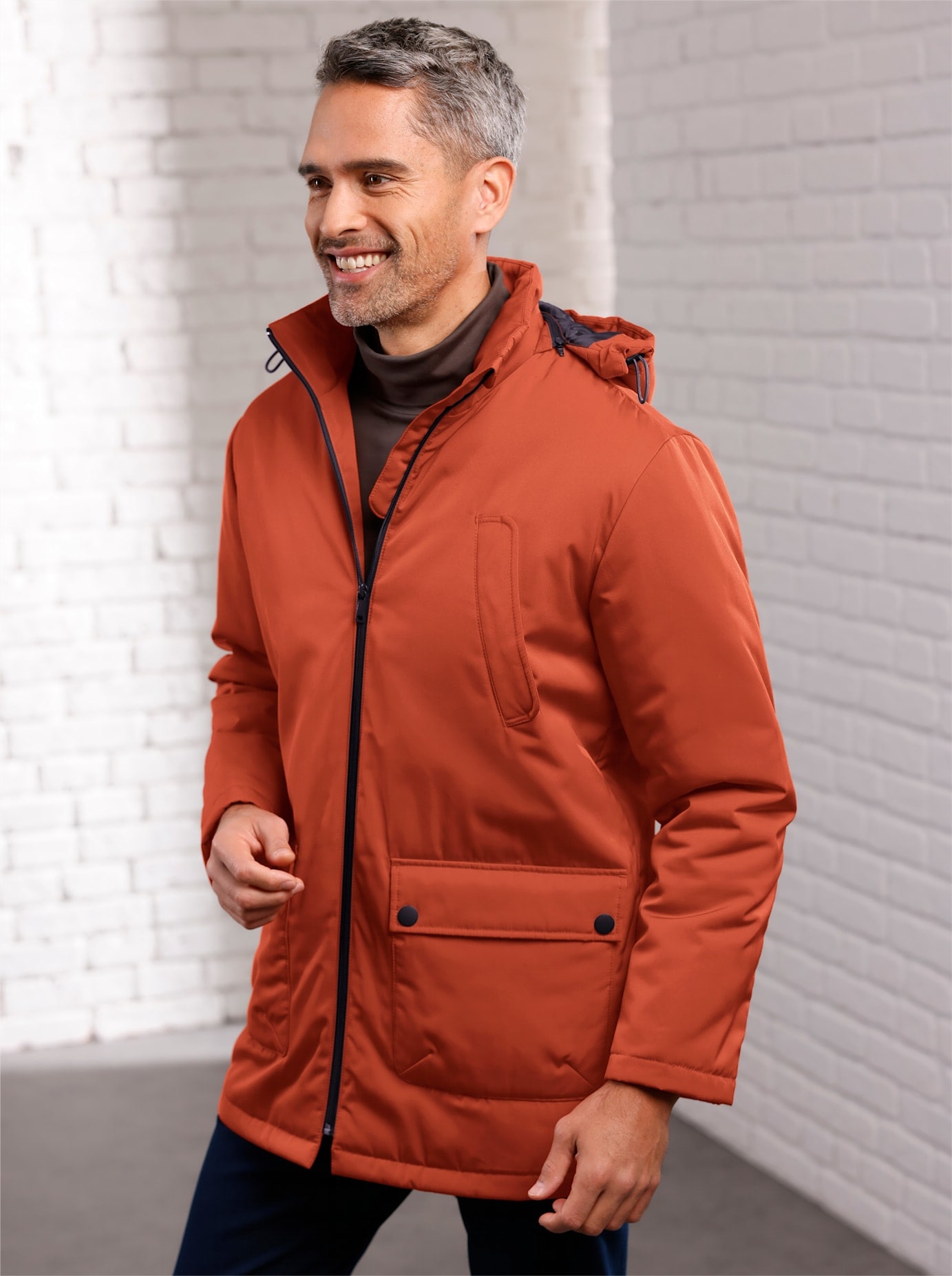 Classic Outdoorjacke, mit Kapuze günstig online kaufen