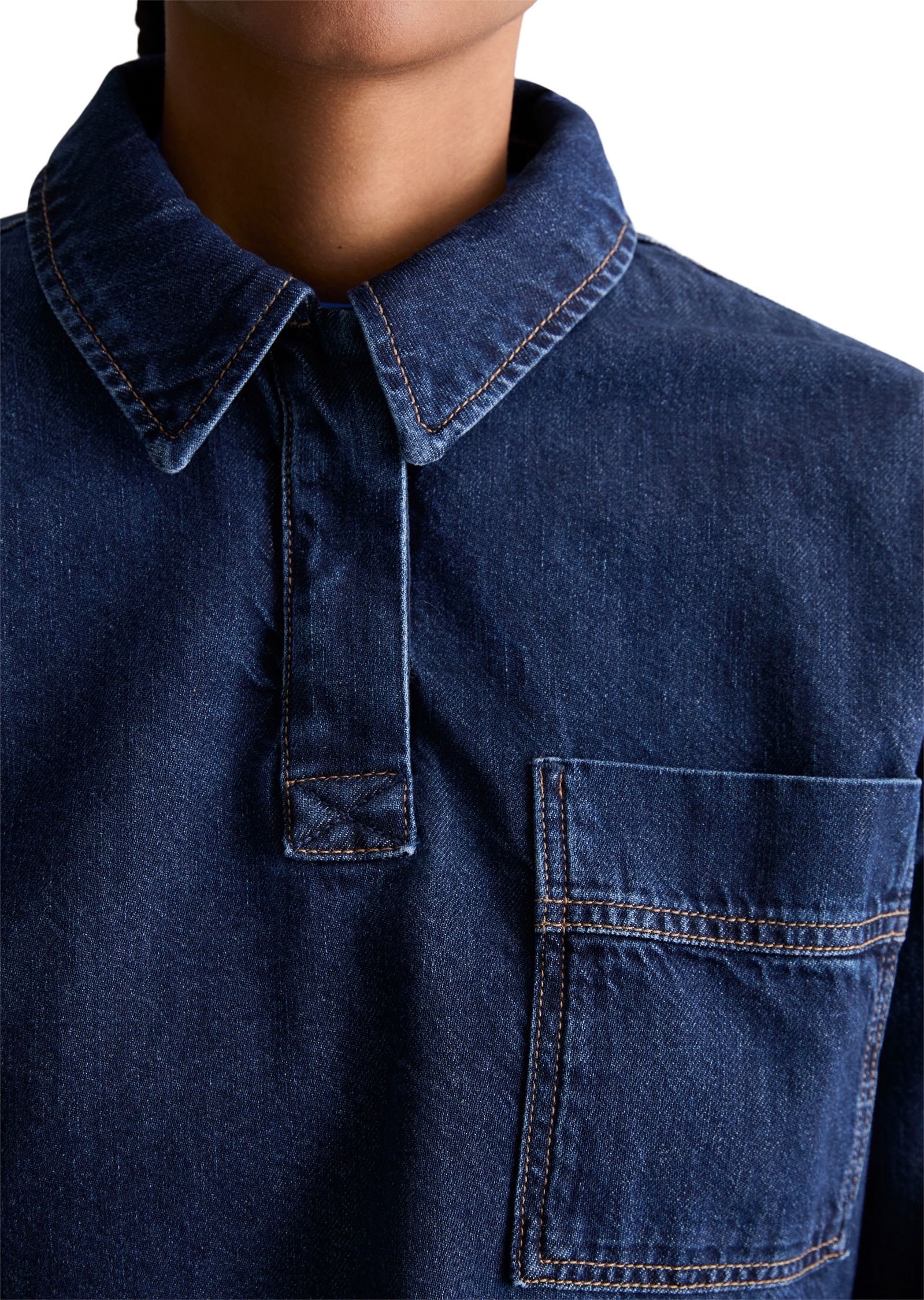 Marc O'Polo DENIM Langarmbluse »aus reiner Bio-Baumwolle«