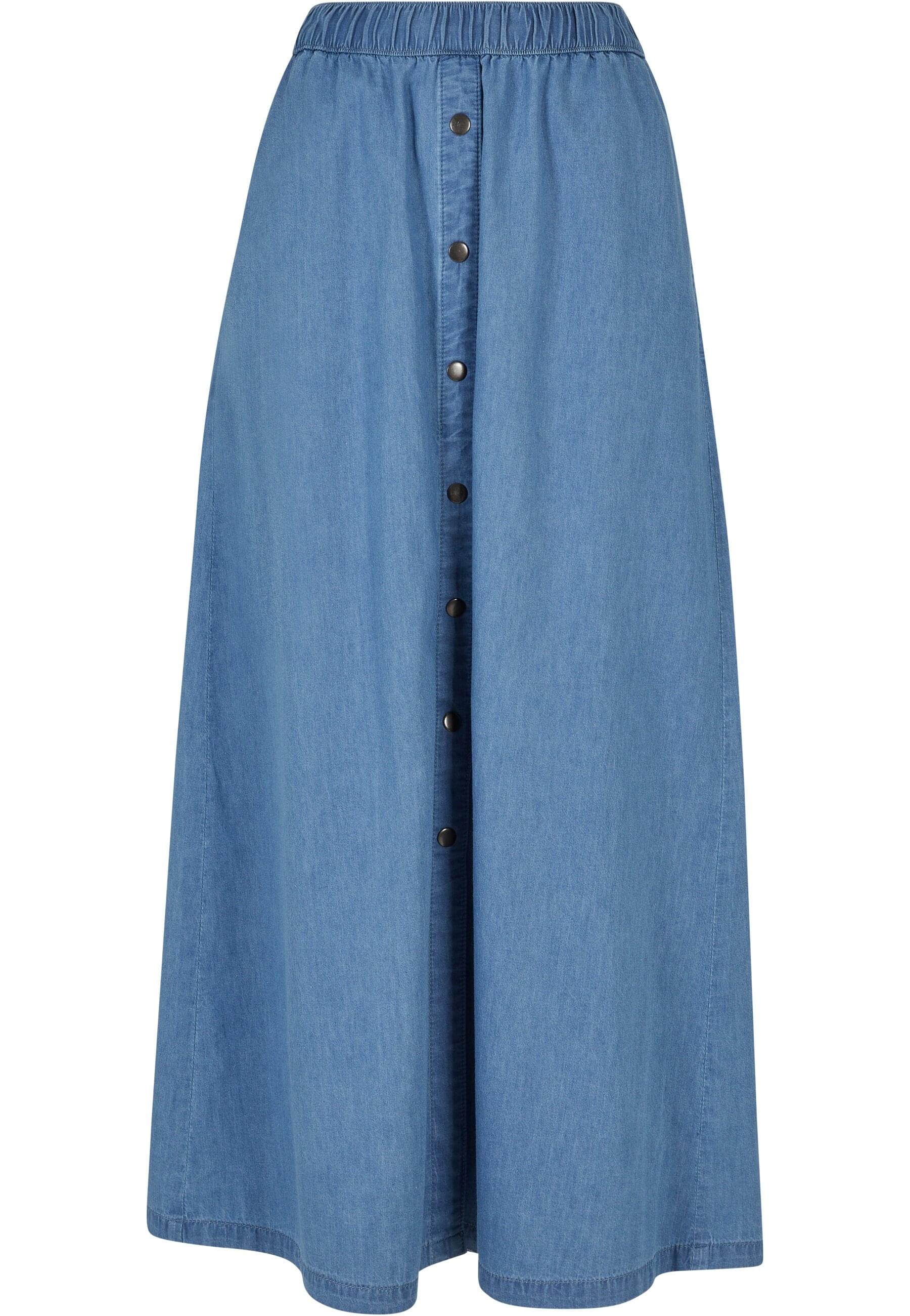 URBAN CLASSICS Sommerrock "Urban Classics Damen Ladies Long Wide Light Denim Skirt", (1 tlg.)