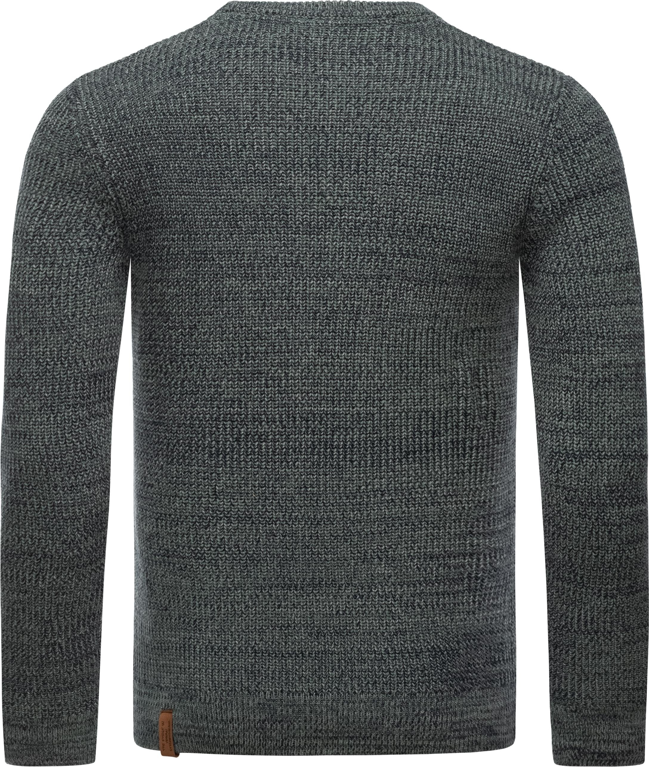 Ragwear Strickpullover »Aralt«, stylischer Herren Sweatpullover mit Rippbündchen