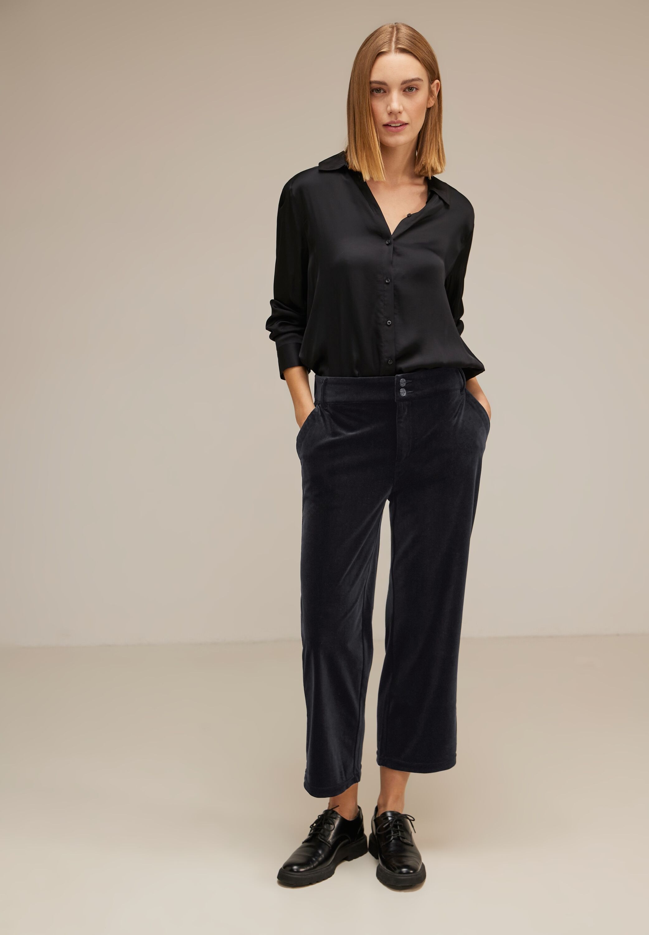 STREET ONE 3/4-Hose, High Waist