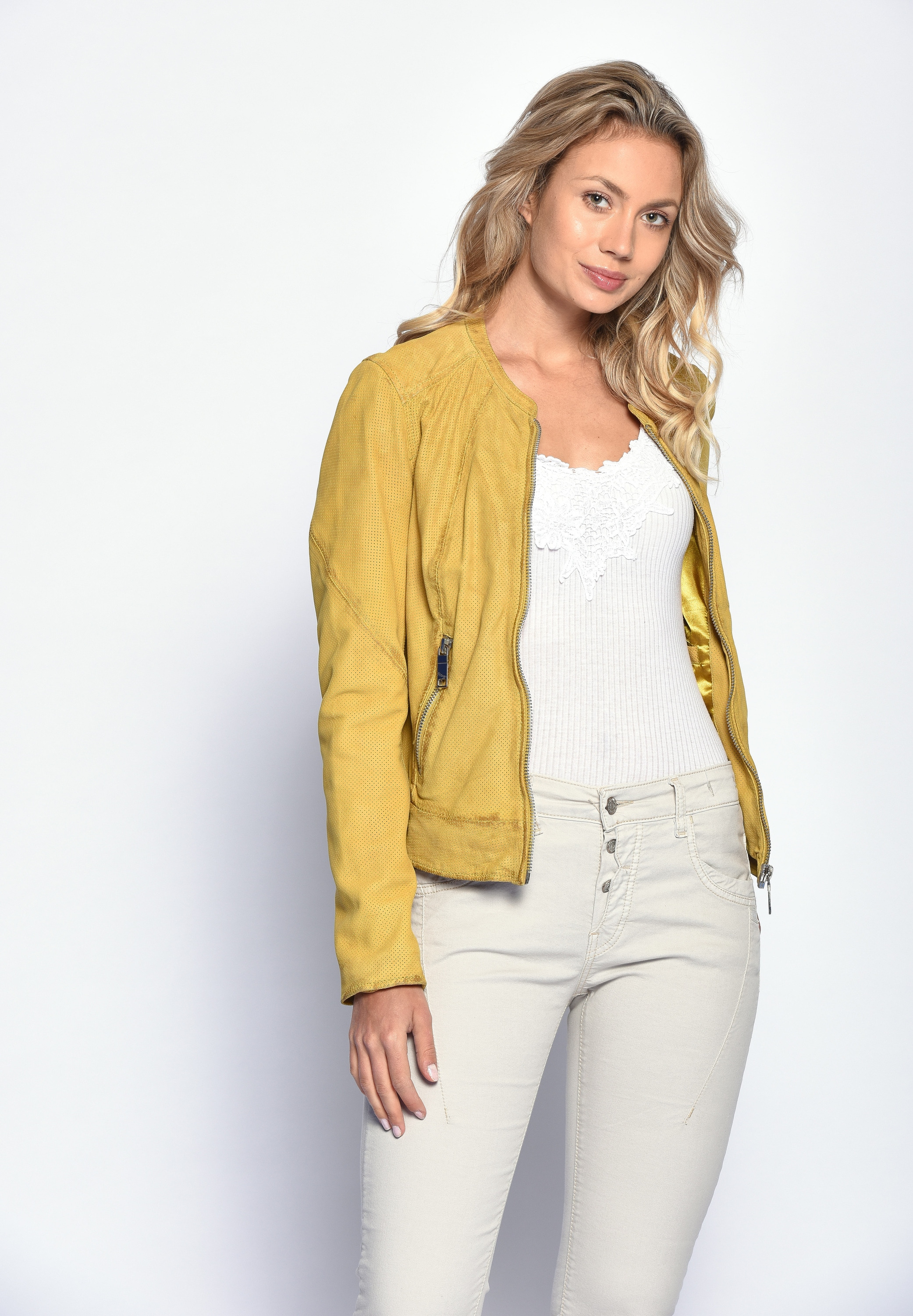 Maze Lederjacke »Mabel« für | BAUR kaufen