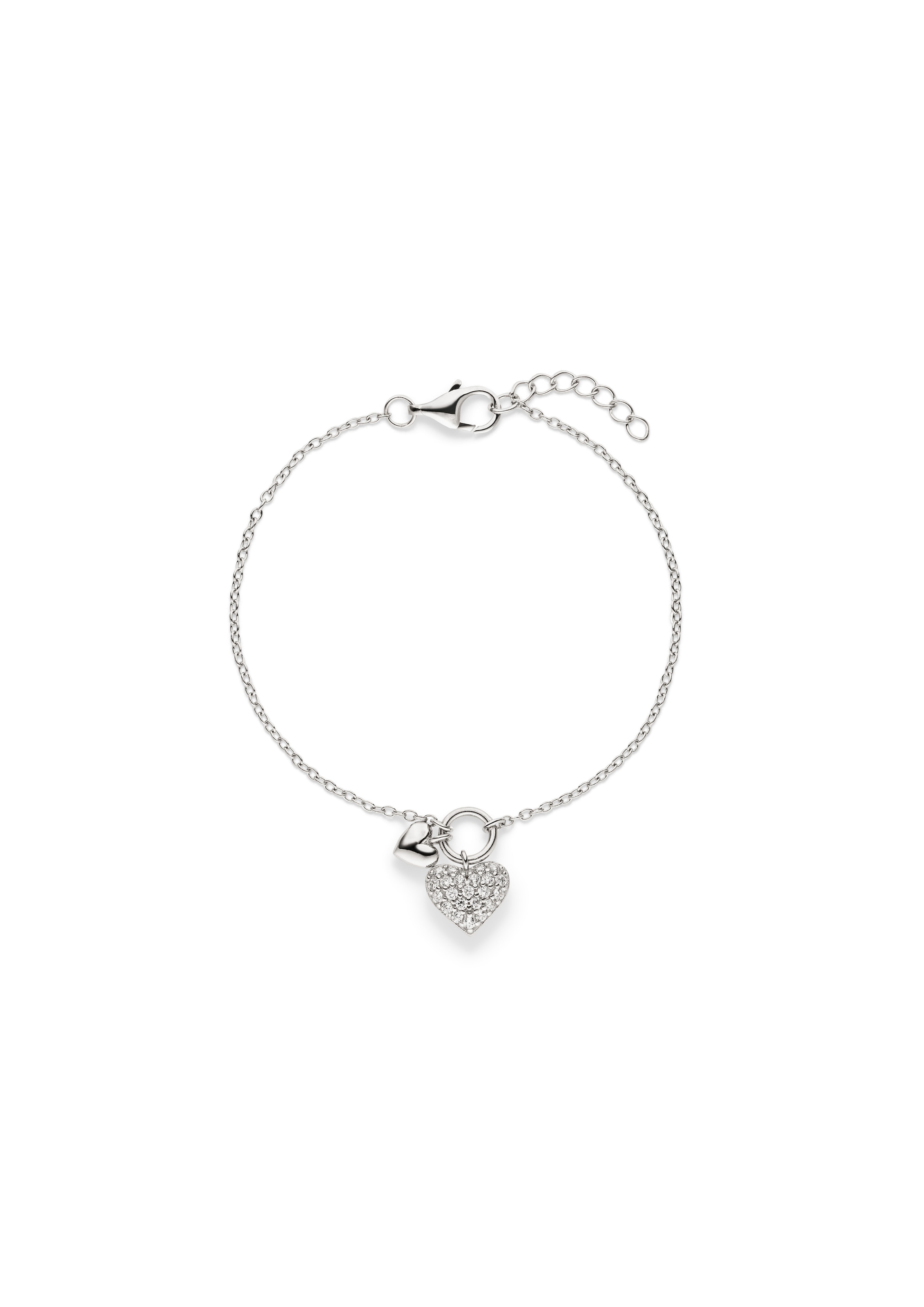 s.Oliver Armband »Heart, Herz« mit Zirkonia (synth.)