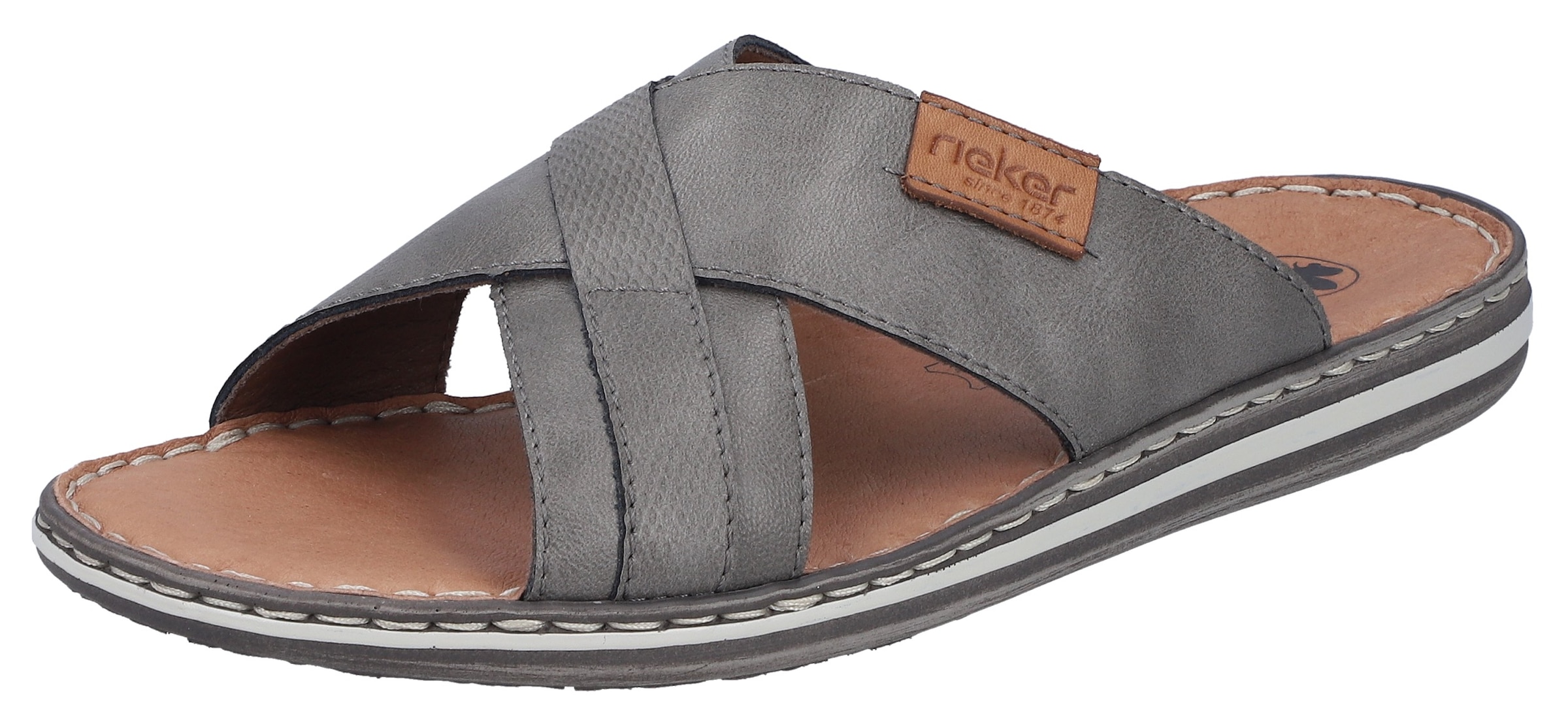 Rieker Pantolette Sommerschuh, Strandschuh, Schlappen, Hausschuh mit Label günstig online kaufen