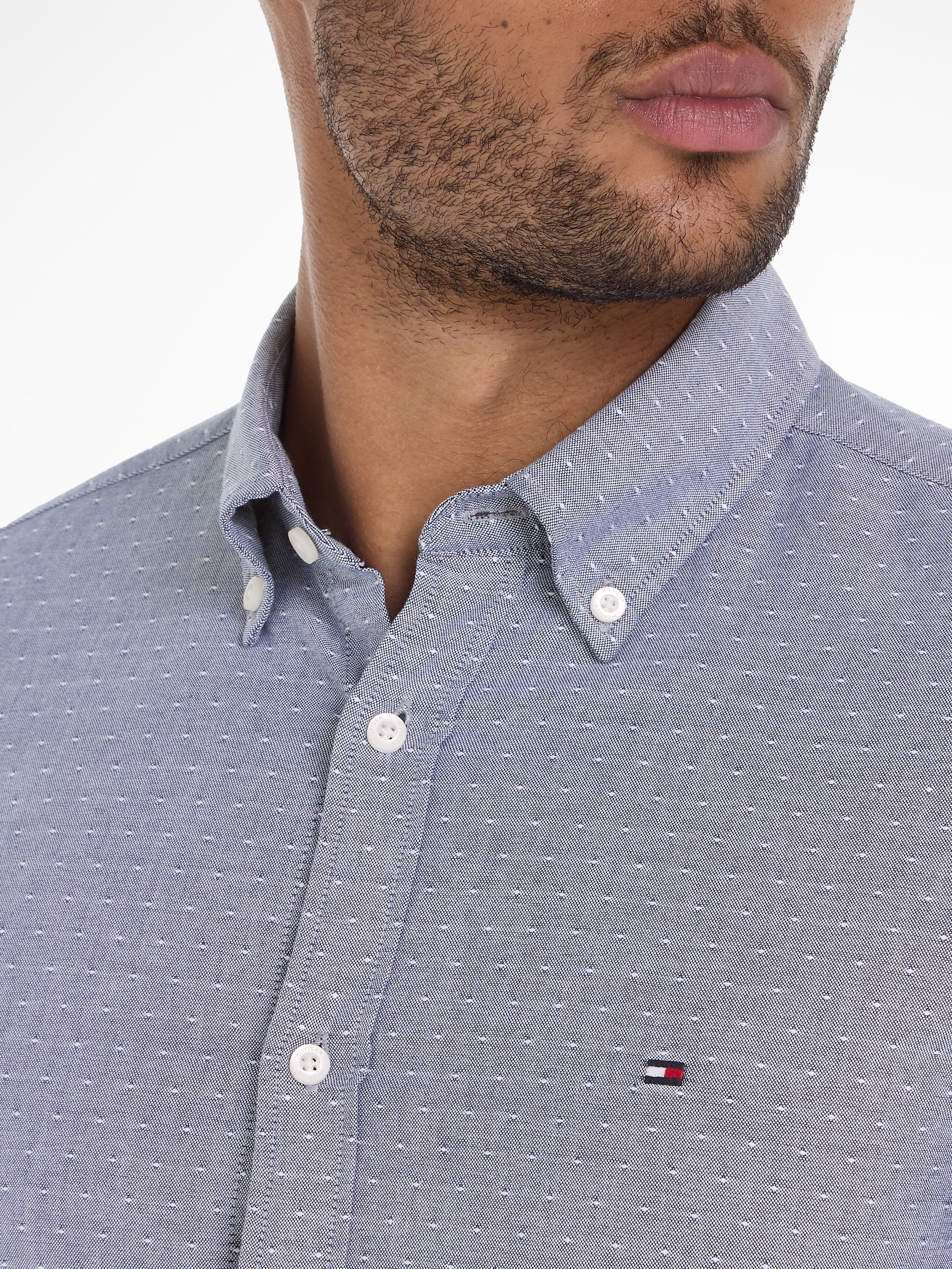 Thumbnail - Tommy Hilfiger Langarmhemd "OXFORD DOBBY Slim Fit SHIRT"