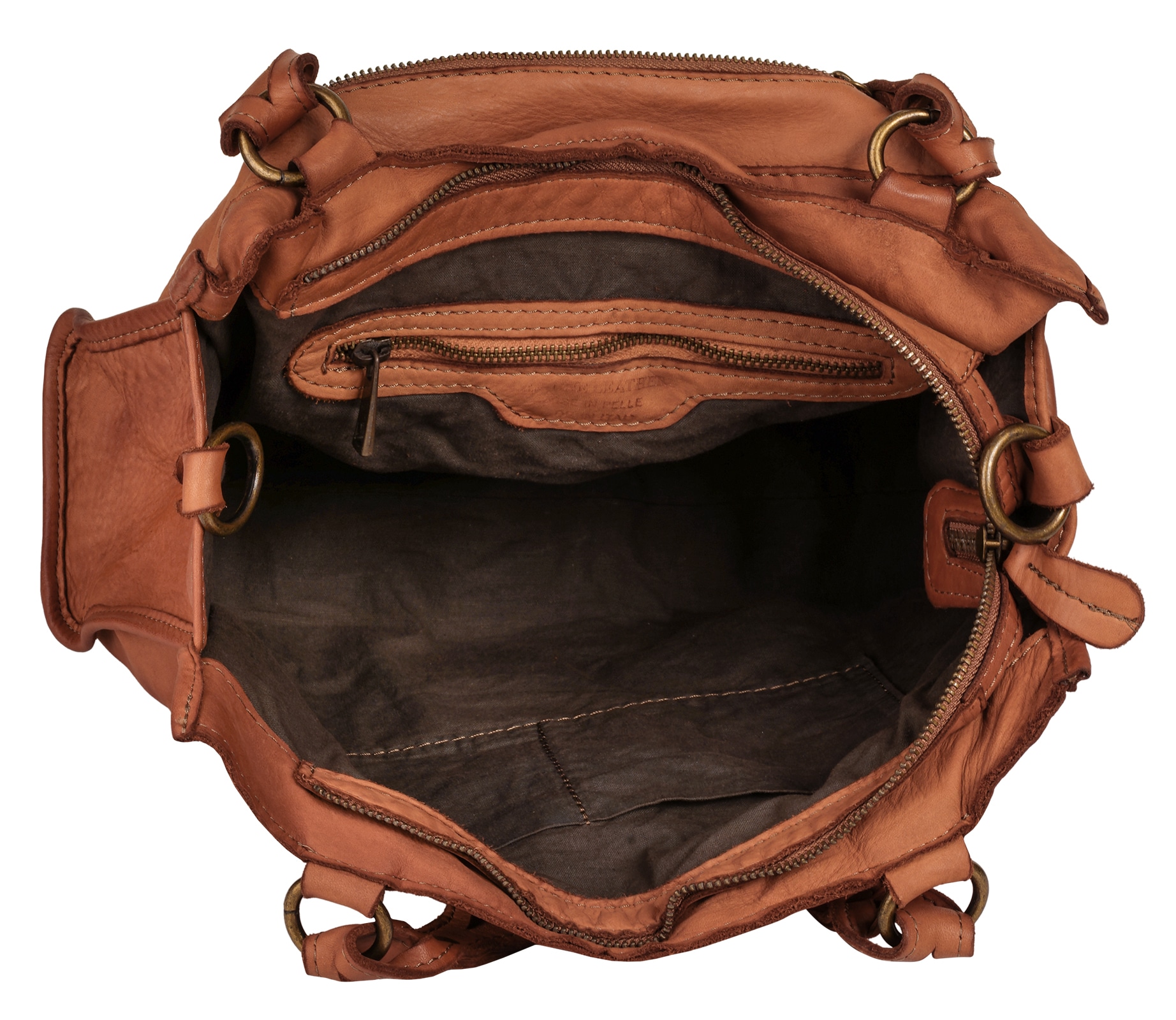 Samantha Look Shopper, echt Leder, Made in Italy