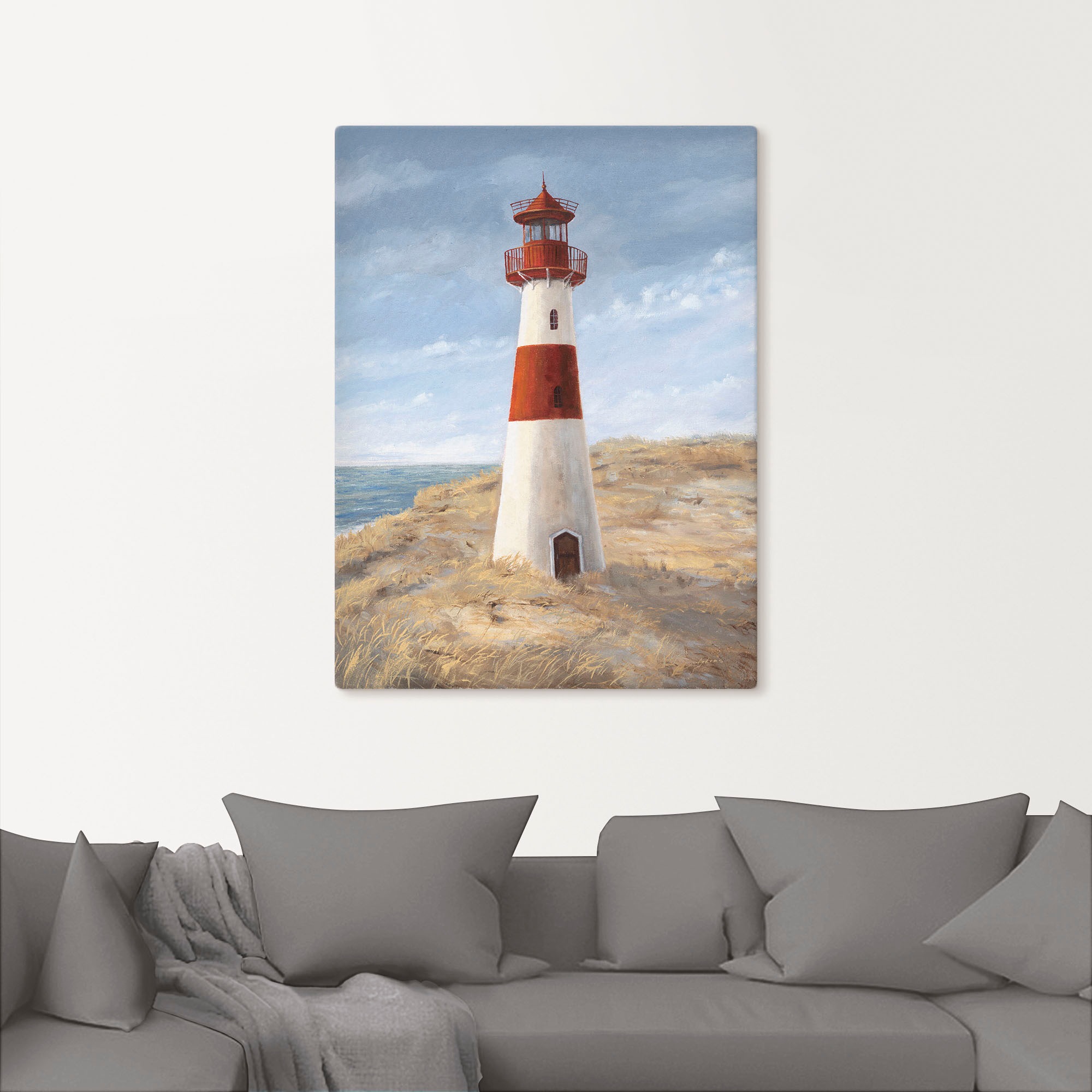 Artland Wandbild »Leuchtturm I«, Gebäude, (1 St.), als Alubild, Outdoorbild, Leinwandbild, Wandaufkleber, versch. Größen