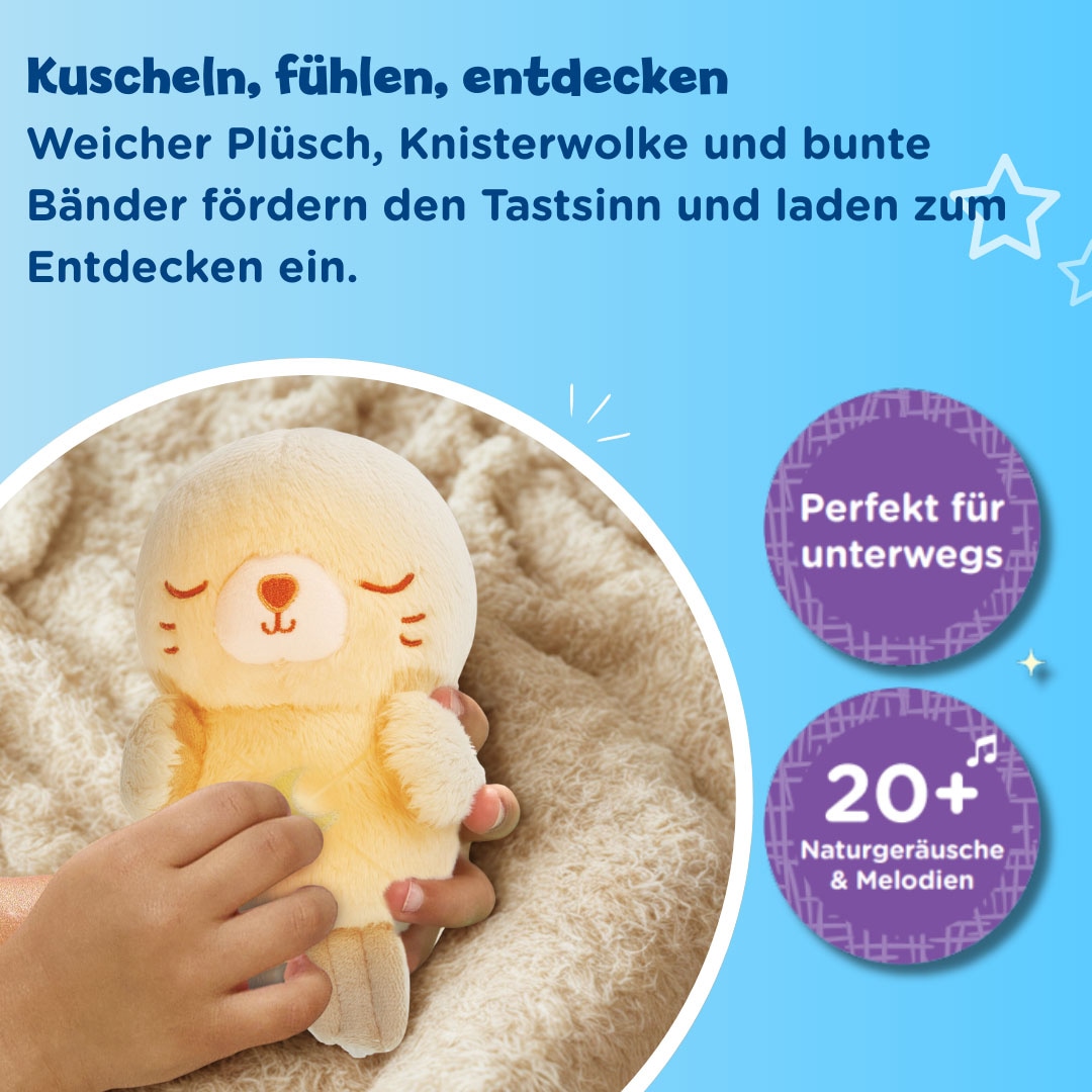 Vtech® Plüschfigur »Vtech Baby, Kuschel-Robbi« Einschlafhilfe mit Naturgeräuschen und klassischer Musik